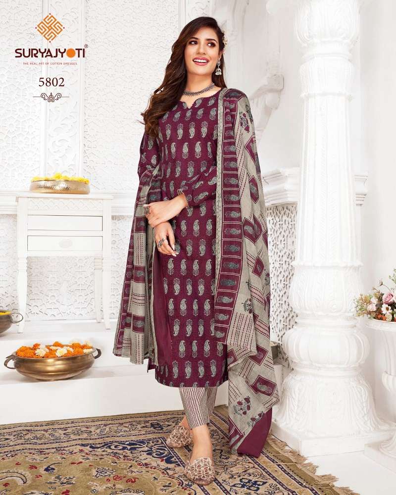 Suryajyoti Trendy Cotton Vol-58 -Dress Material -Whole Catalog
