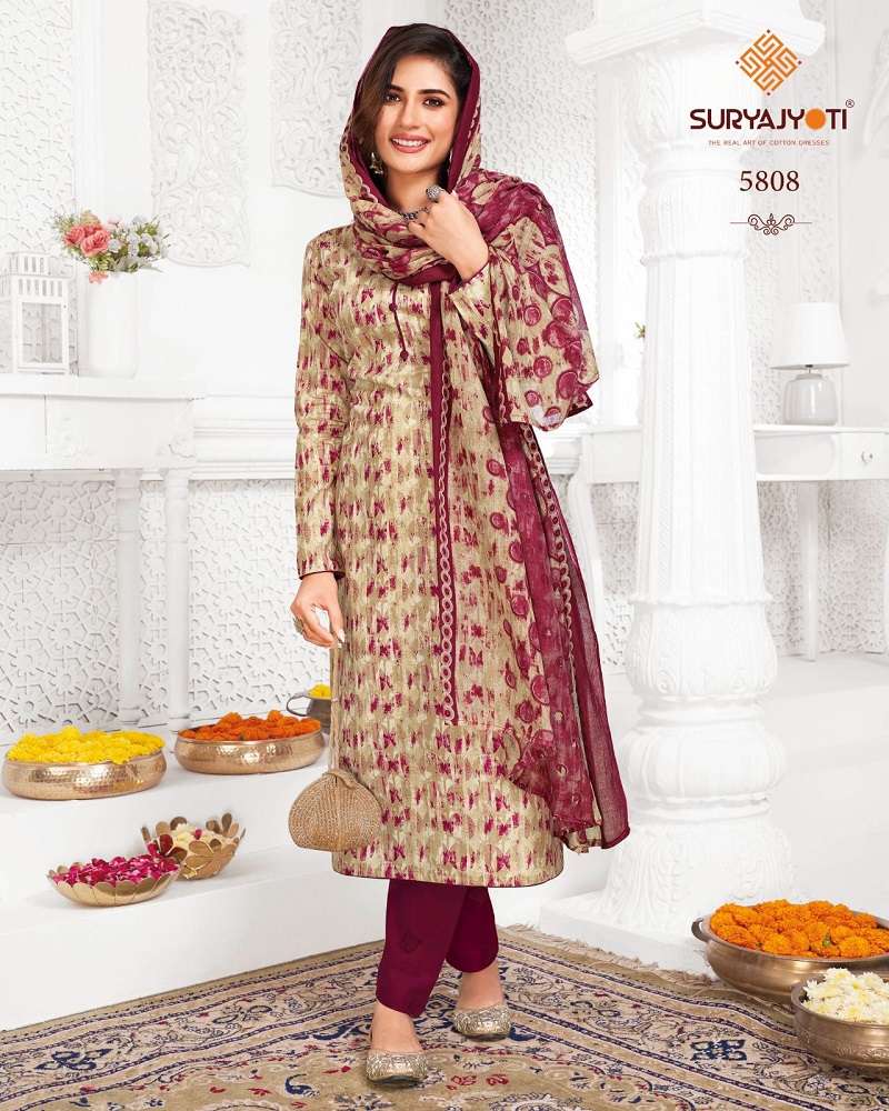 Suryajyoti Trendy Cotton Vol-58 -Dress Material -Whole Catalog