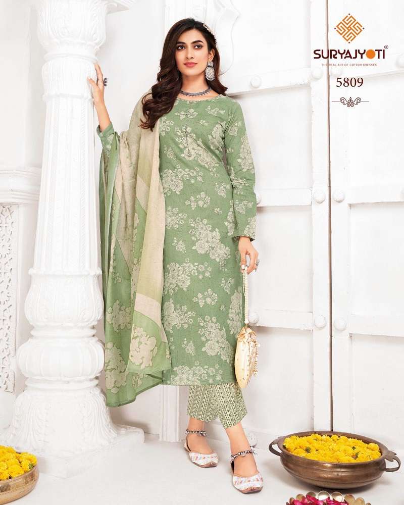 Suryajyoti Trendy Cotton Vol-58 -Dress Material -Whole Catalog