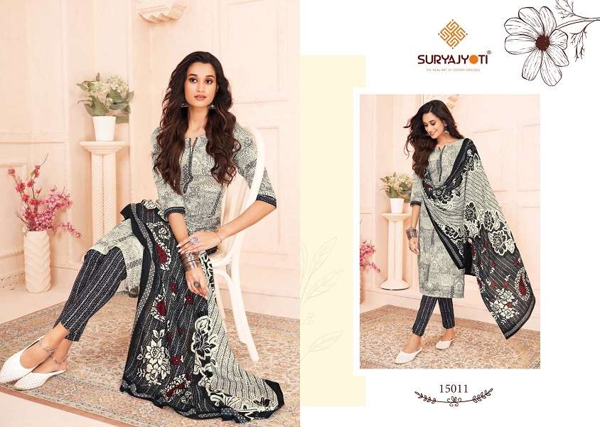 Suryajyoti Zion Cotton Vol-15 -Dress Material -Wholesale Catalog
