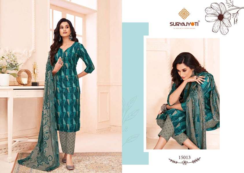 Suryajyoti Zion Cotton Vol-15 -Dress Material -Wholesale Catalog