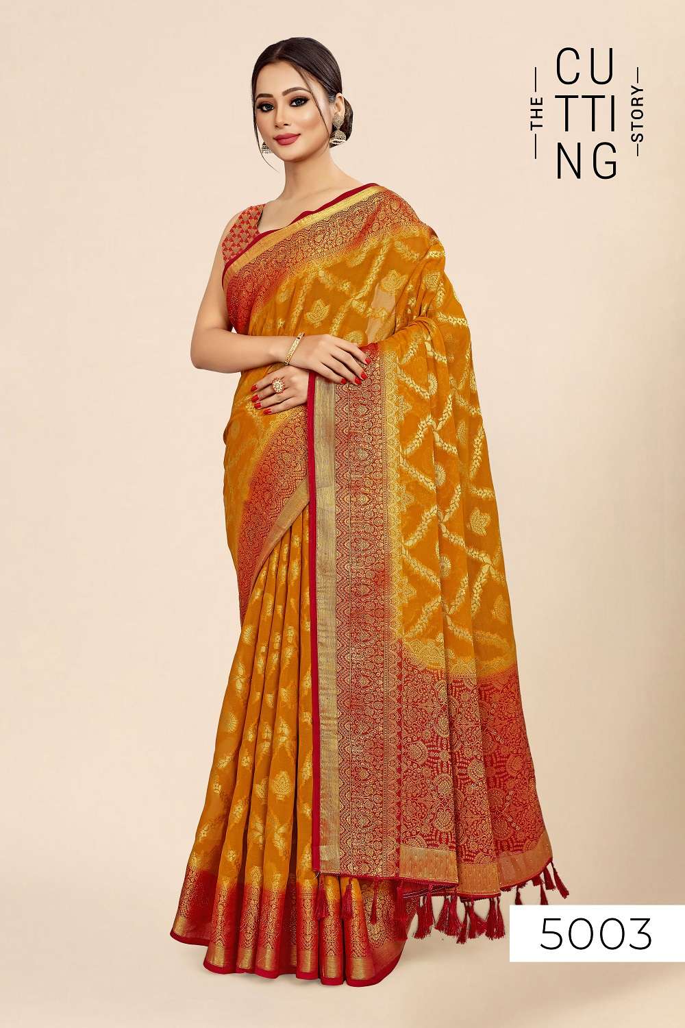 The Cutting Story Amora Designer Saree Wholesale catalog