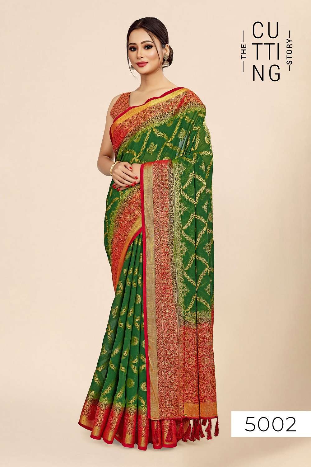 The Cutting Story Amora Designer Saree Wholesale catalog