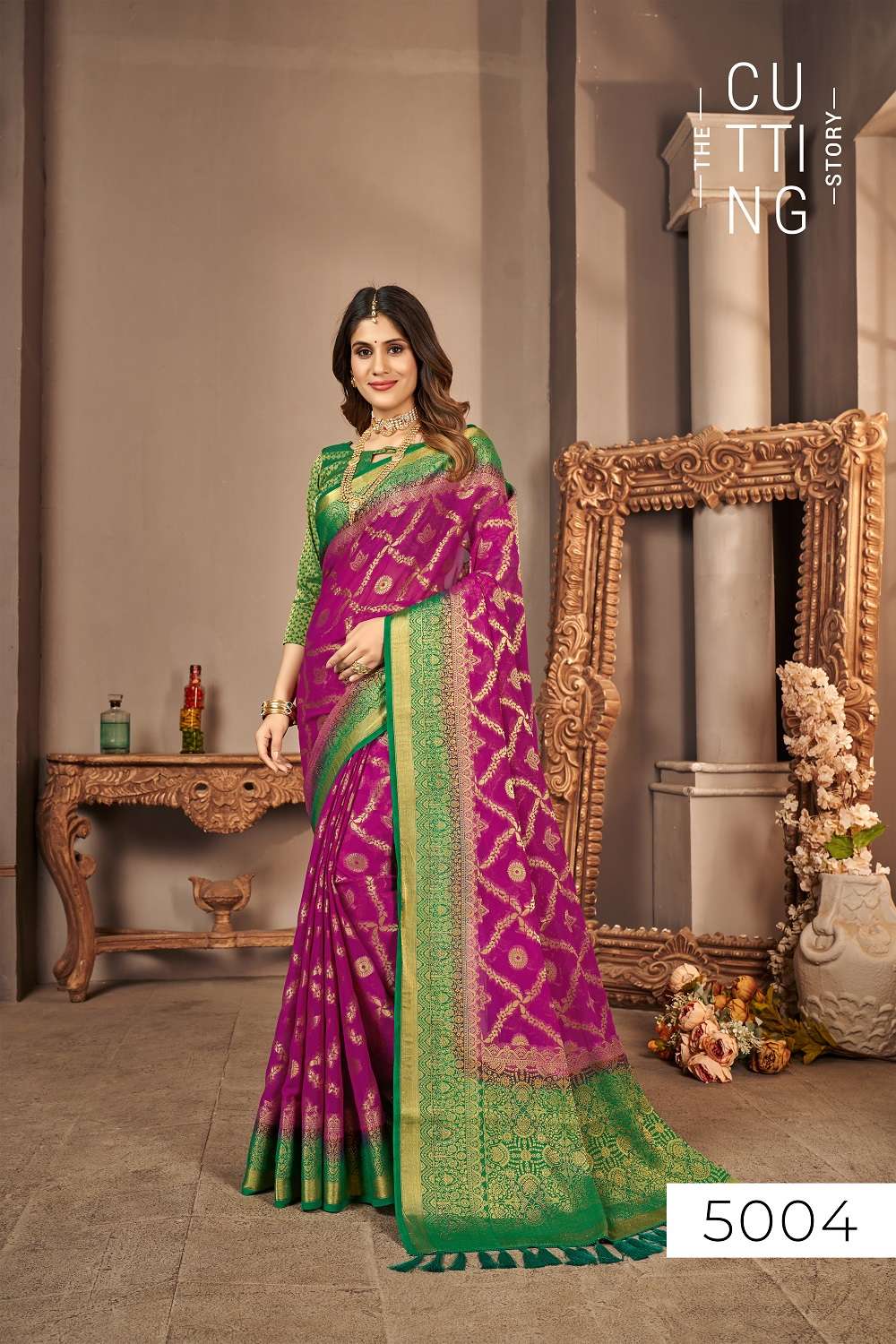 The Cutting Story Amora Designer Saree Wholesale catalog