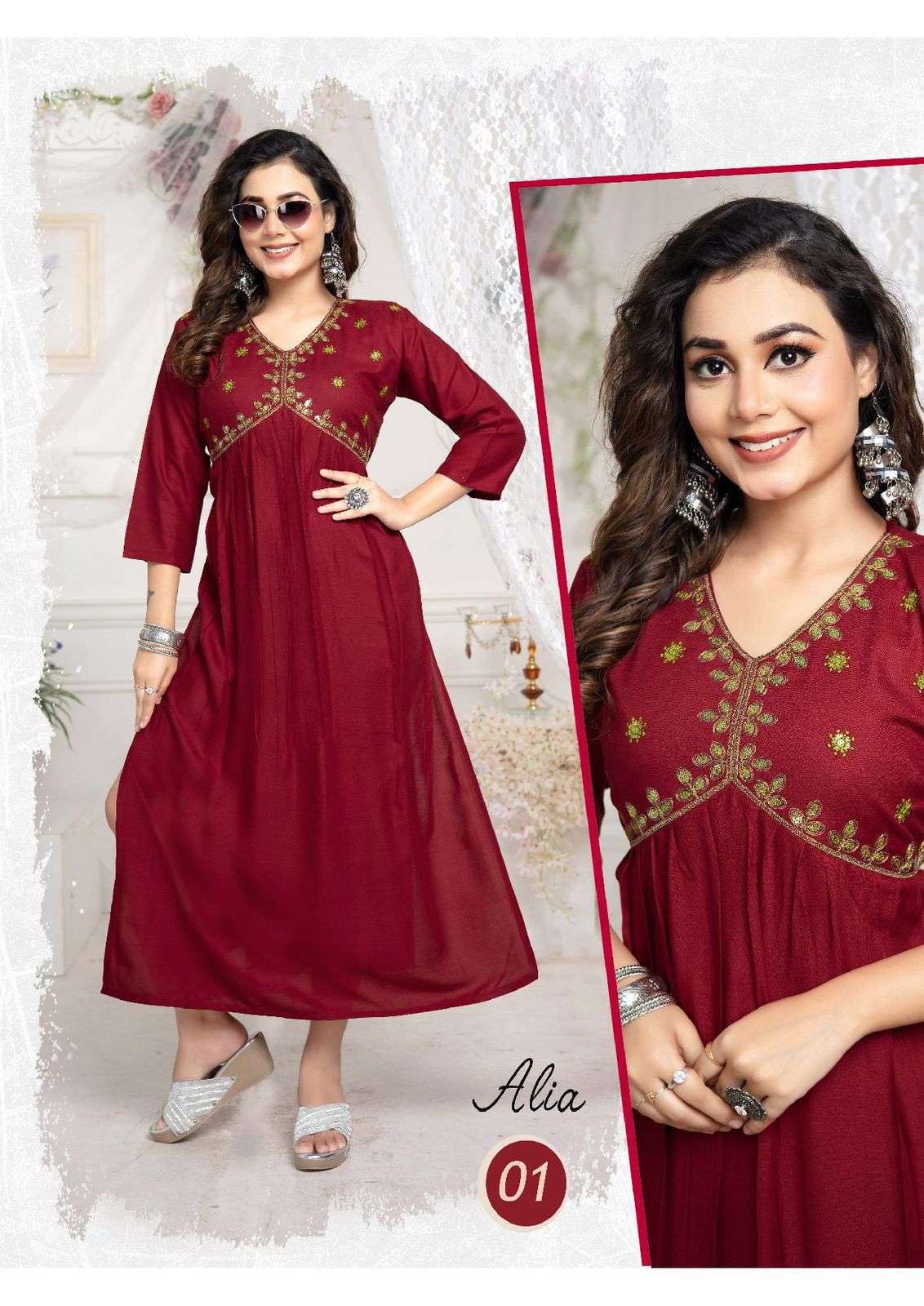 TRENDY ALIA Cut Kurti Wholesale catalog