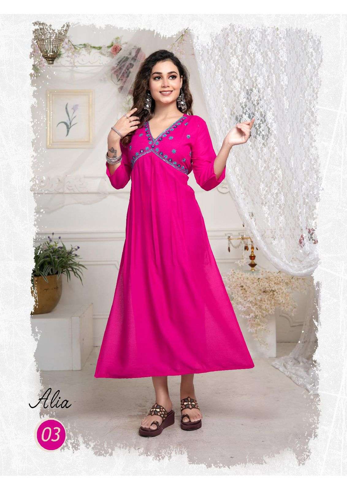 TRENDY ALIA Cut Kurti Wholesale catalog