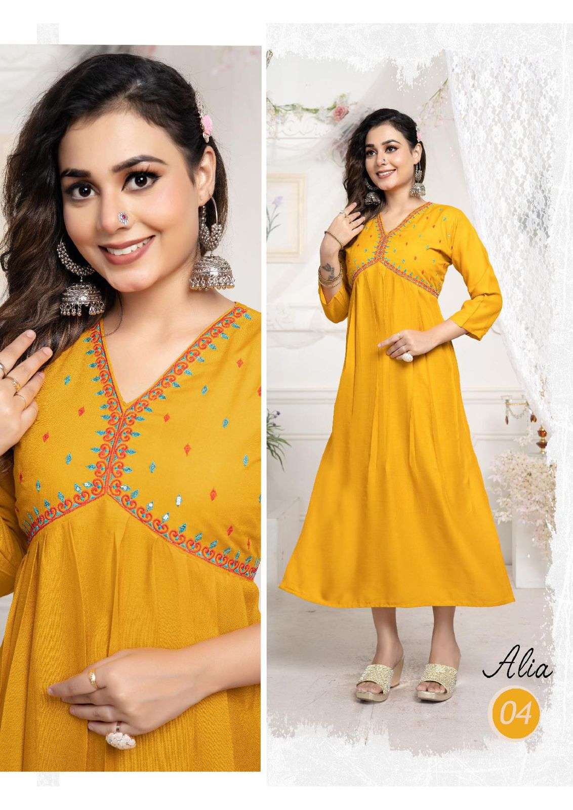 TRENDY ALIA Cut Kurti Wholesale catalog