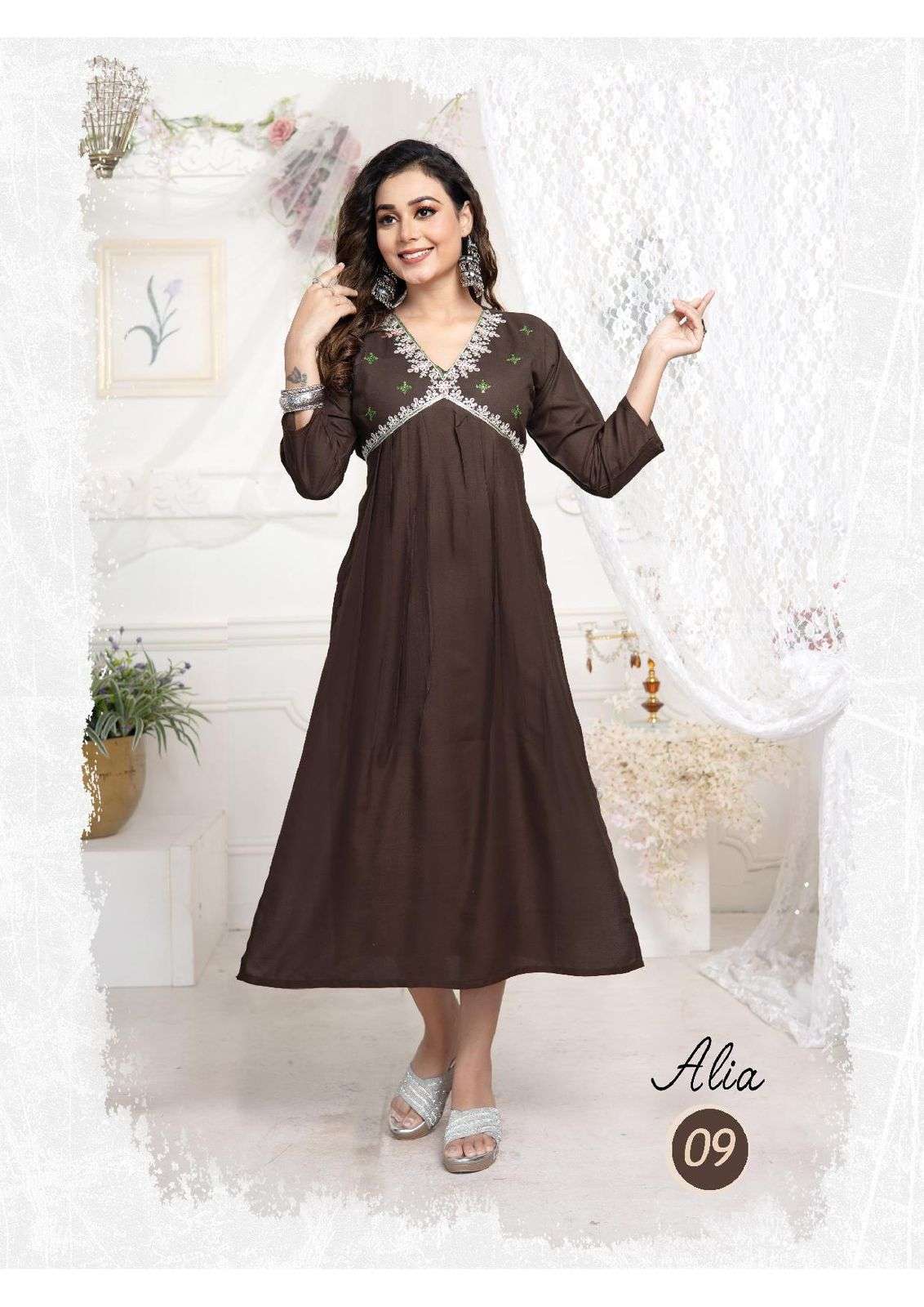 TRENDY ALIA Cut Kurti Wholesale catalog