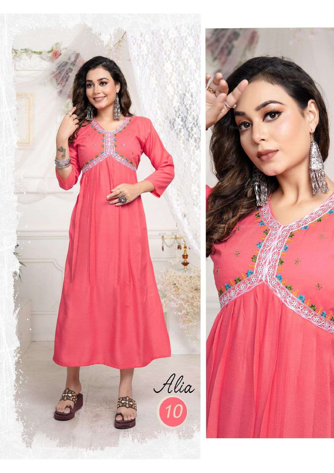 TRENDY ALIA Cut Kurti Wholesale catalog