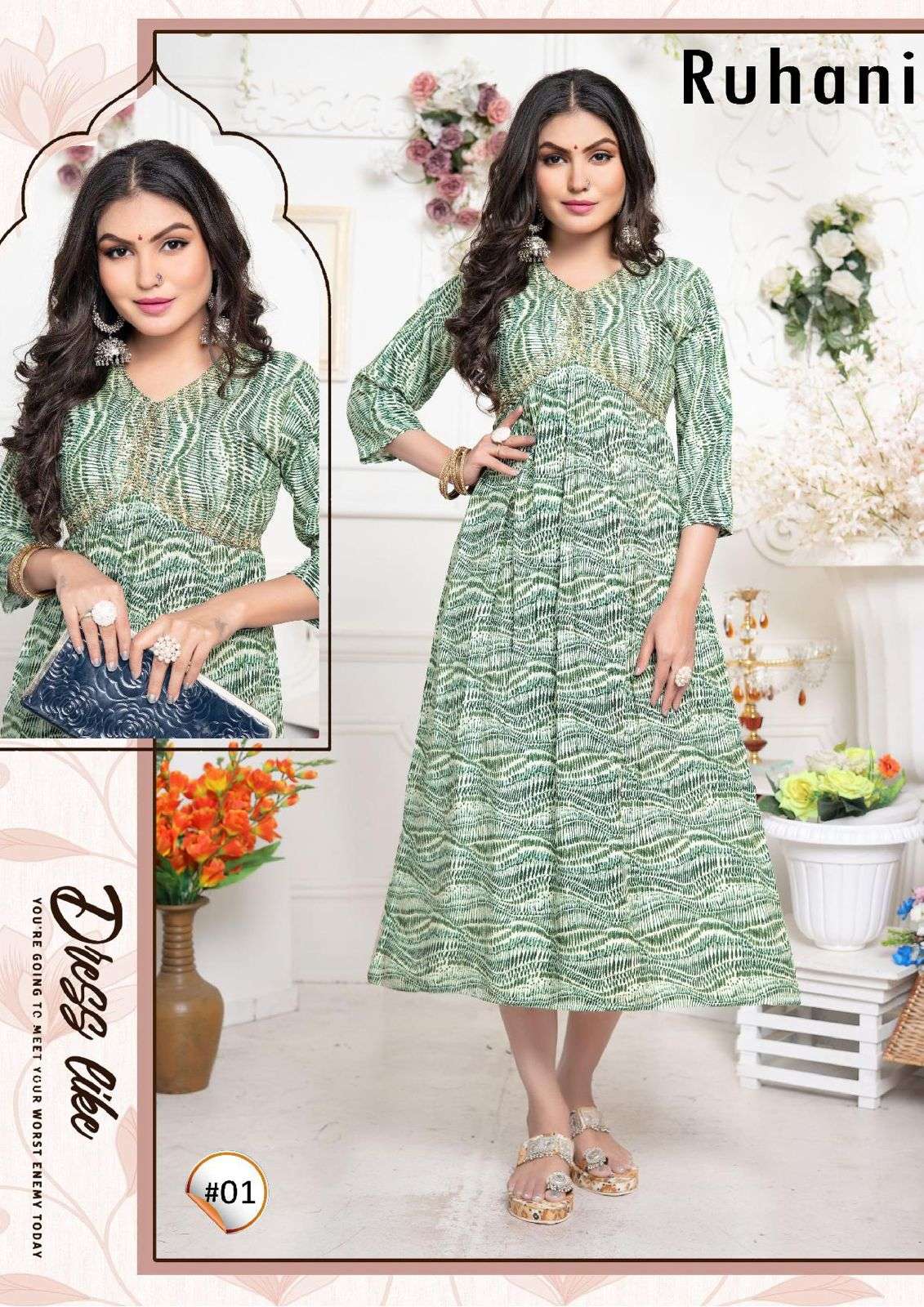 TRENDY RUHANI VOL.2 Alia Cut Kurti Wholesale catalog