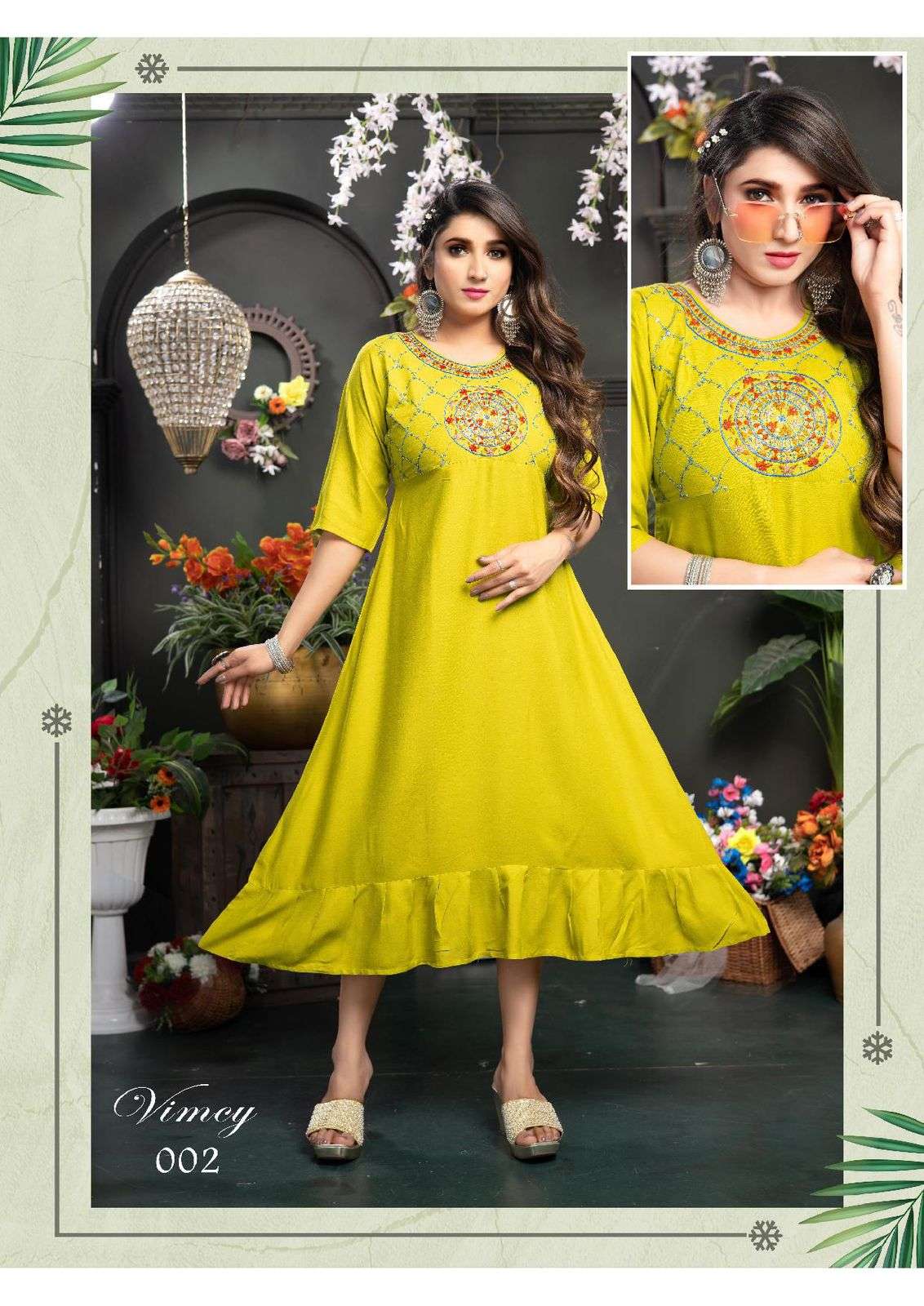Trendy Vimcy Rayon Sequence Work Kurti Wholesale catalog