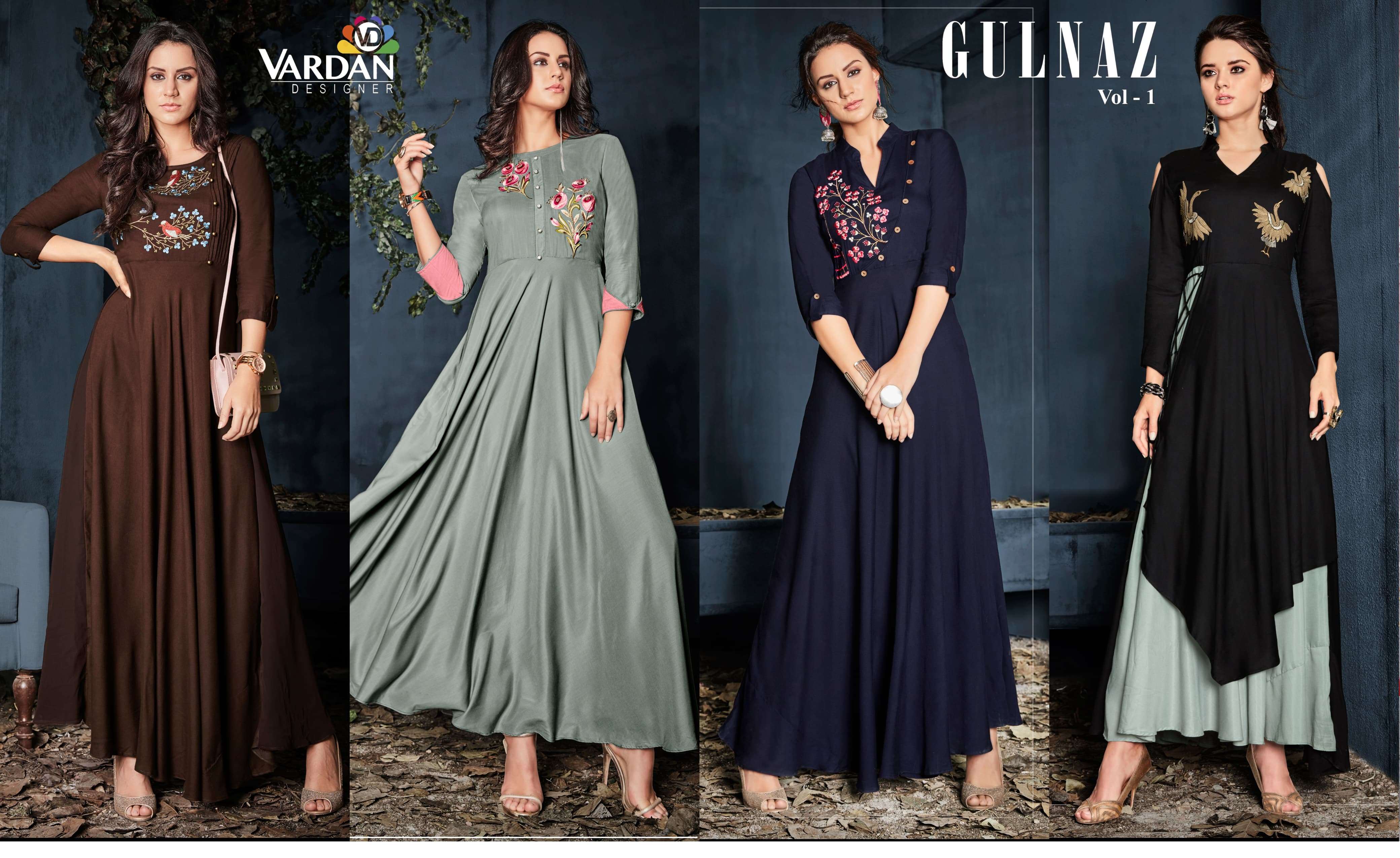 Vardan Designer Gulnaz Vol- 1 Kurti Wholesale catalog