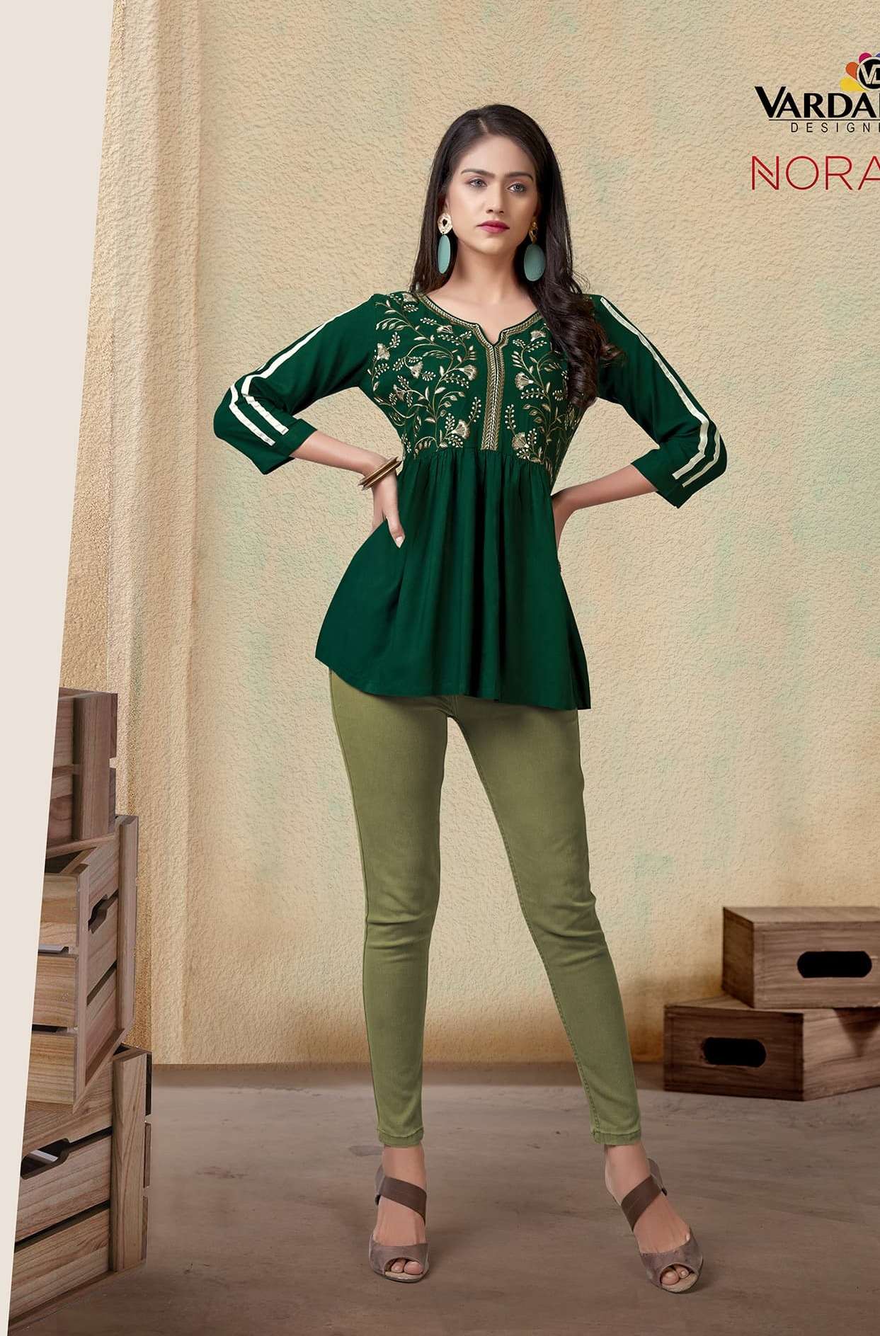 Vardan Designer Nora- Vol-1 Kurti Wholesale catalog