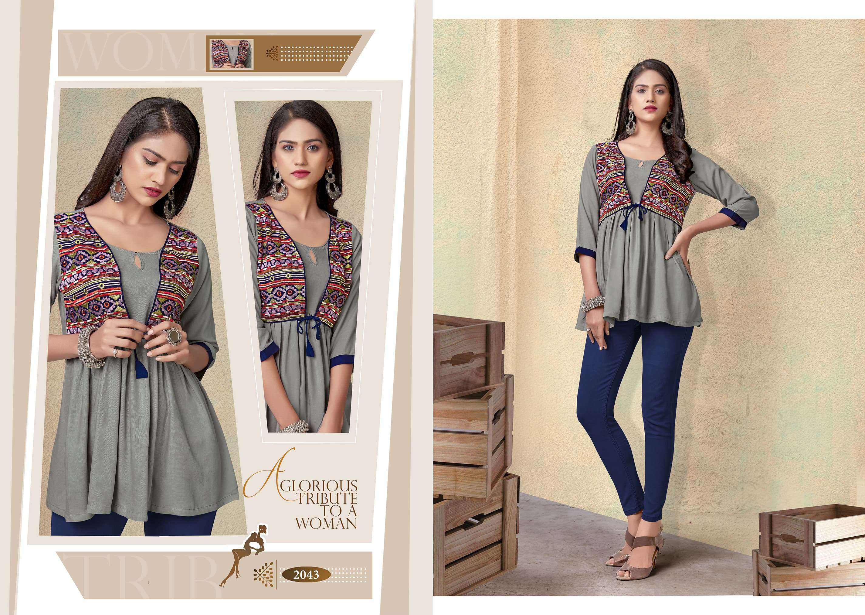 Vardan Designer Nora- Vol-1 Kurti Wholesale catalog