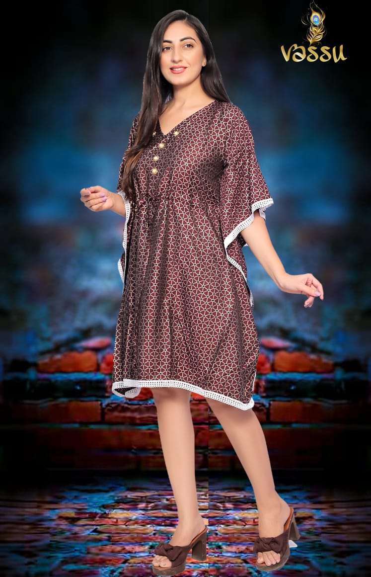 Vassu Kaftan kurti Wholesale catalog 