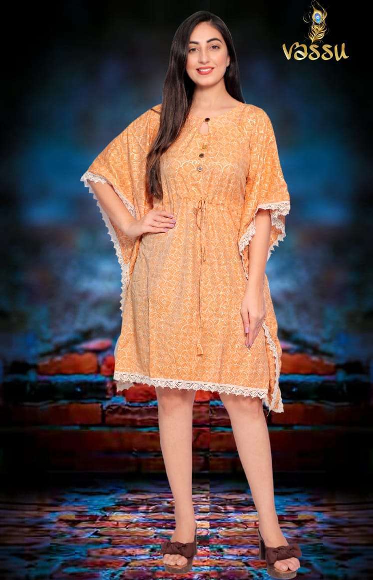 Vassu Kaftan kurti Wholesale catalog 