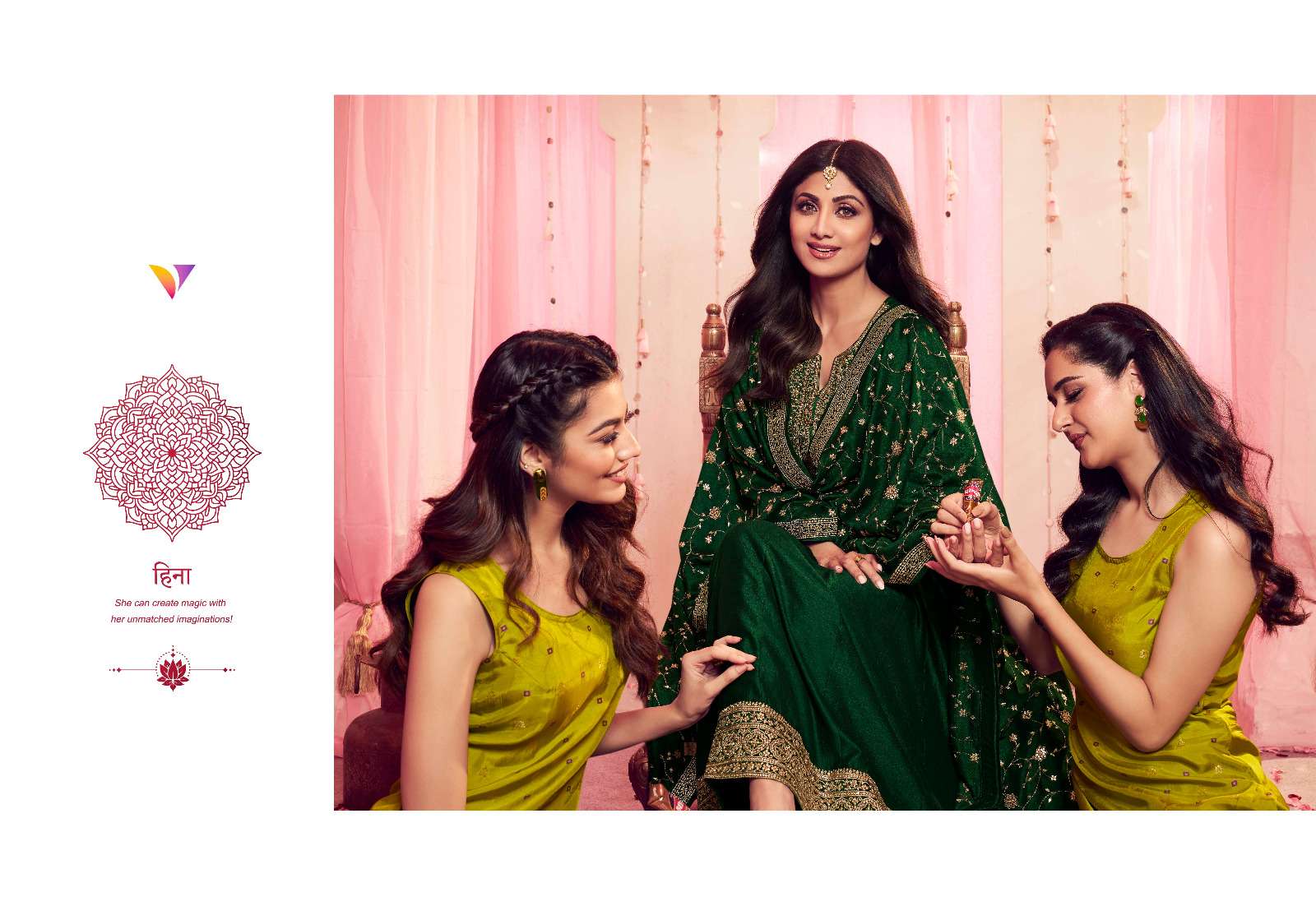 VATSAM  MEHNDI COLLECTION BY SHILPA Kurti Wholesale catalog