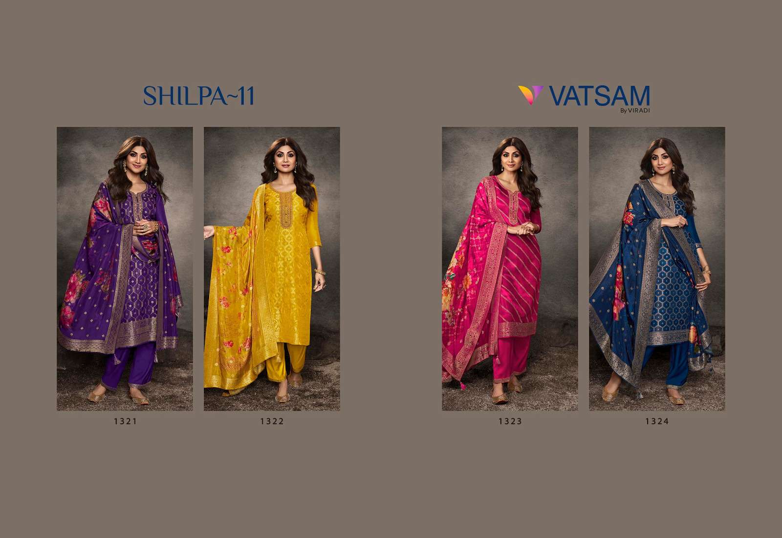 Vatsam Shilpa Vol 11 Dola Silk Designer Salwar Kameez Wholesale catalog