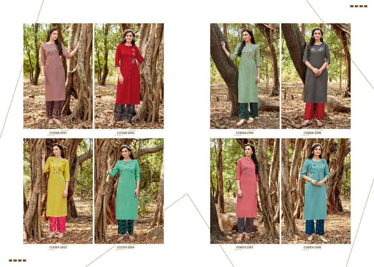 VESH Heena Rayon Khatli work Kurti Wholesale catalog