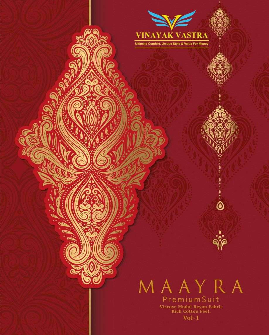 Vinayak Vastra Maayra Vol-1 -Dress Material -Wholesale Catalog