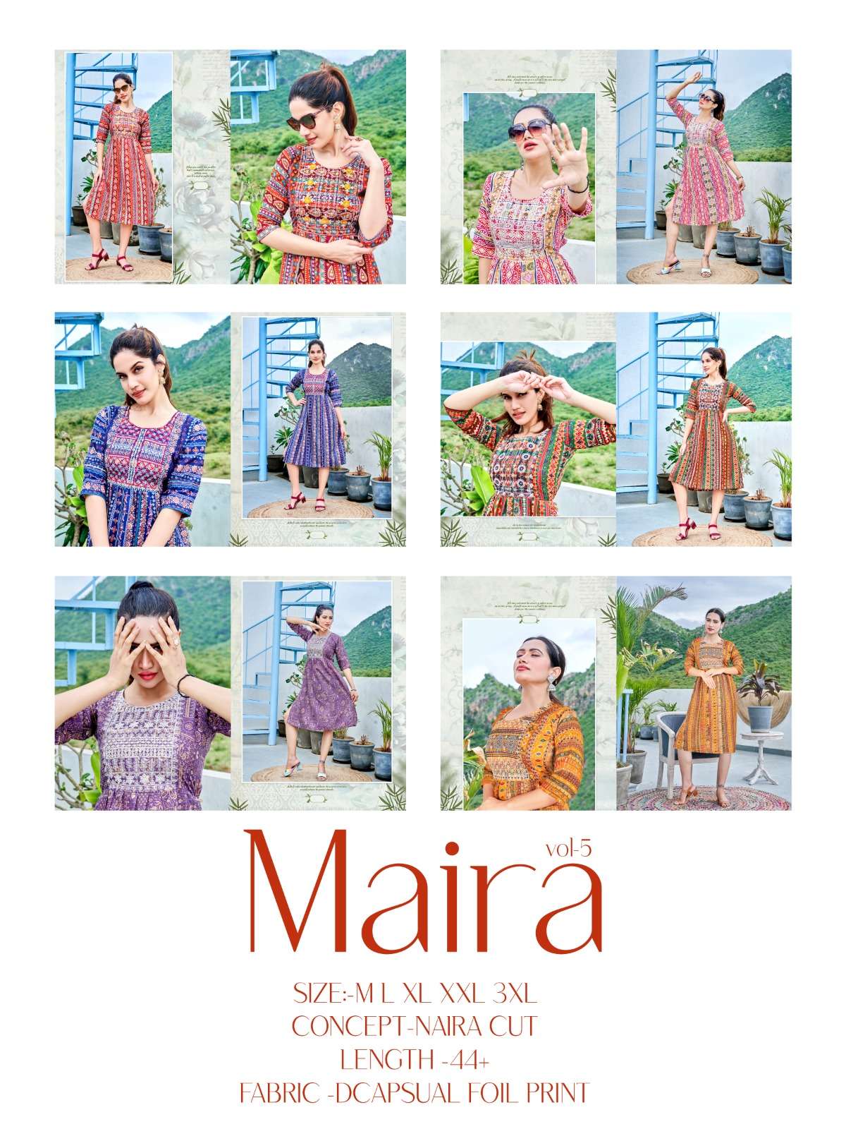 VIYAA DESIGNER MAIRA v5 Kurti Wholesale catalog