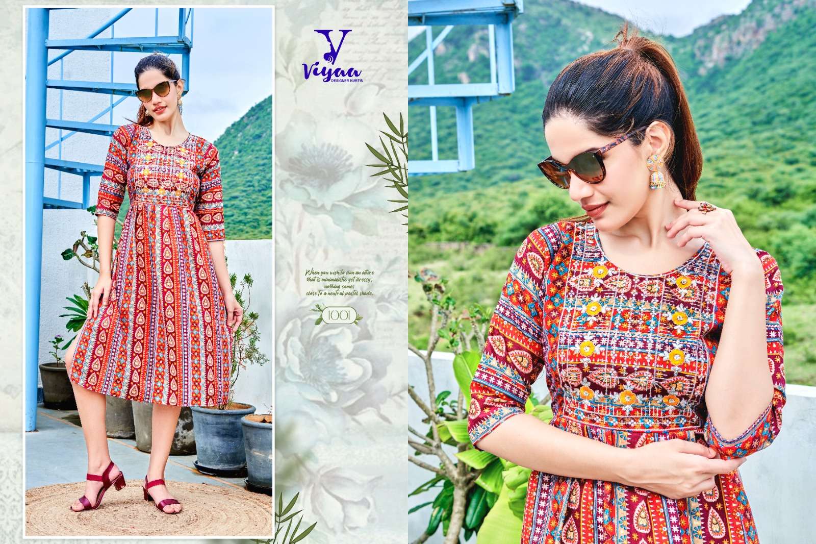 VIYAA DESIGNER MAIRA v5 Kurti Wholesale catalog