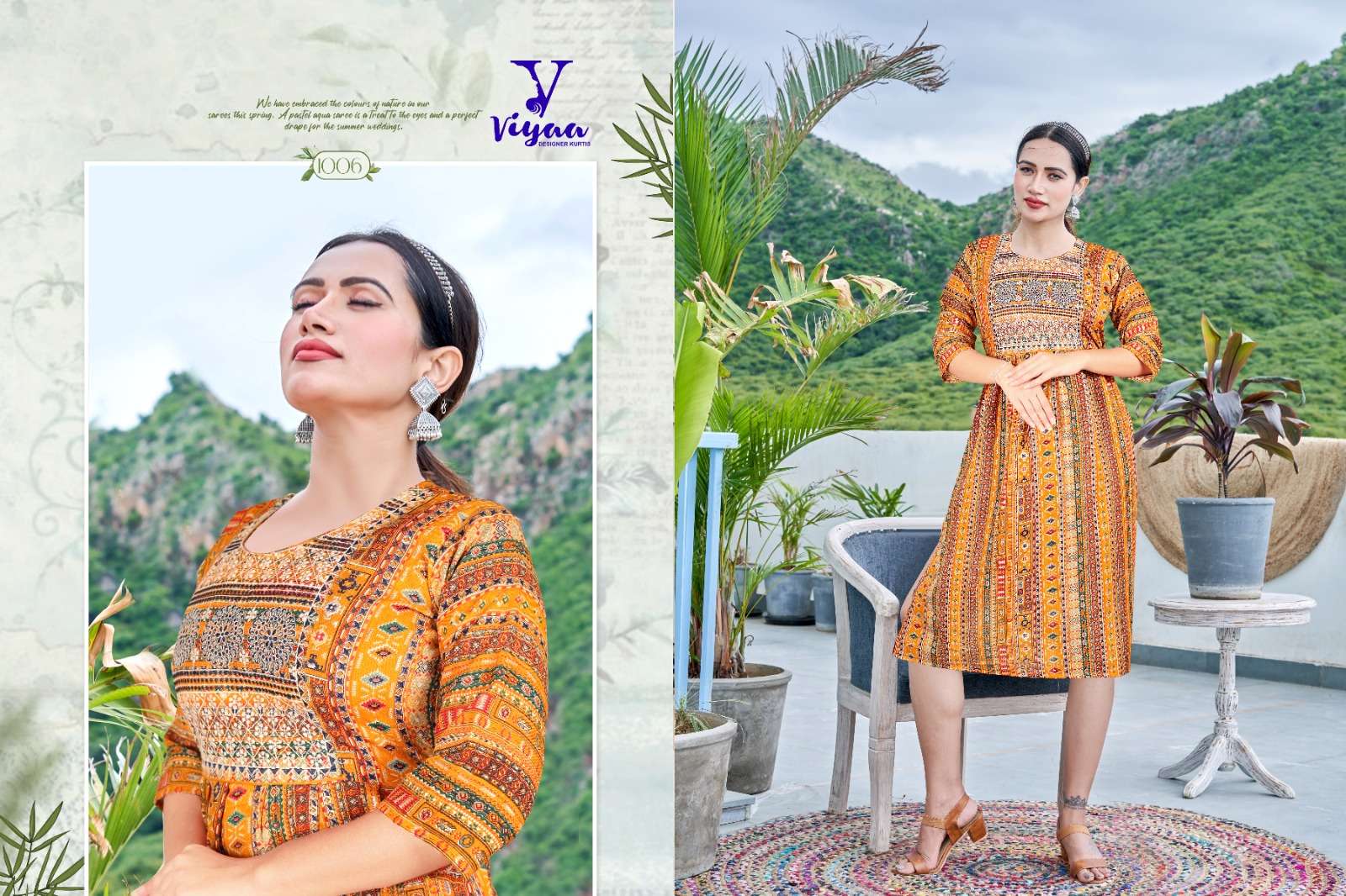 VIYAA DESIGNER MAIRA v5 Kurti Wholesale catalog
