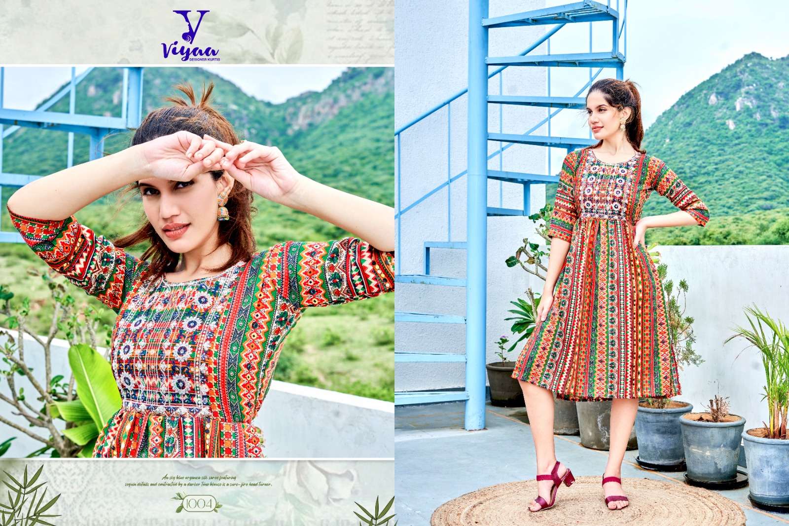 VIYAA DESIGNER MAIRA v5 Kurti Wholesale catalog