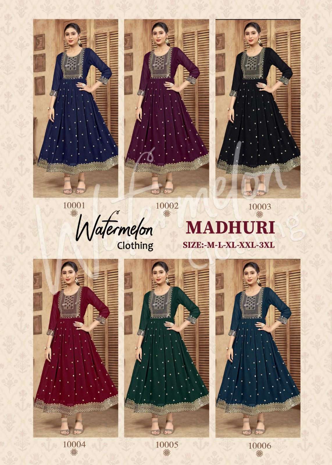 WATERMELON MADHURI Kurti Wholesale catalog