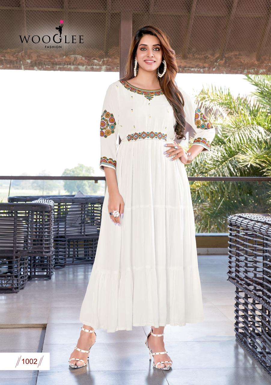 WOOGLEE NIRJA Kurti Wholesale catalog