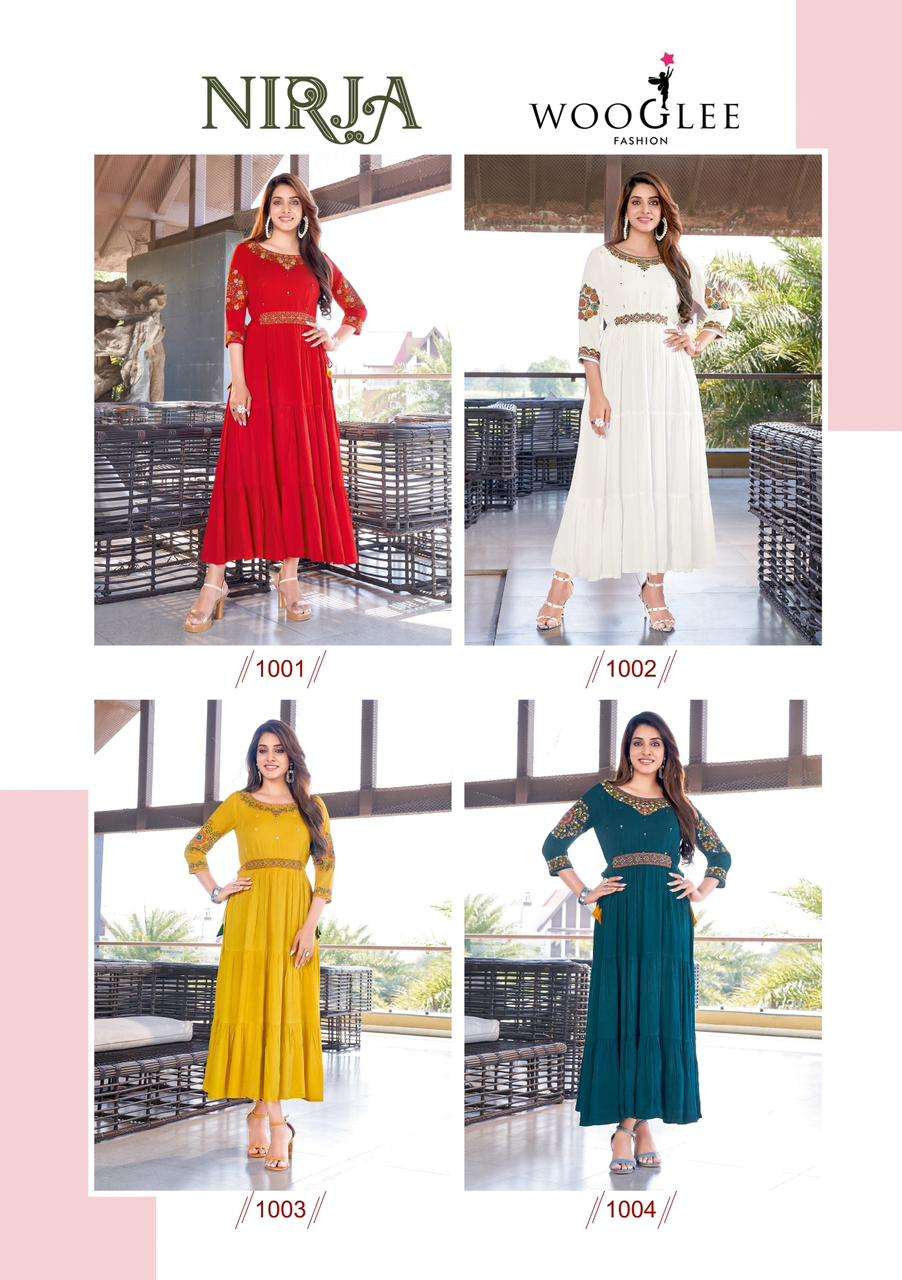 WOOGLEE NIRJA Kurti Wholesale catalog