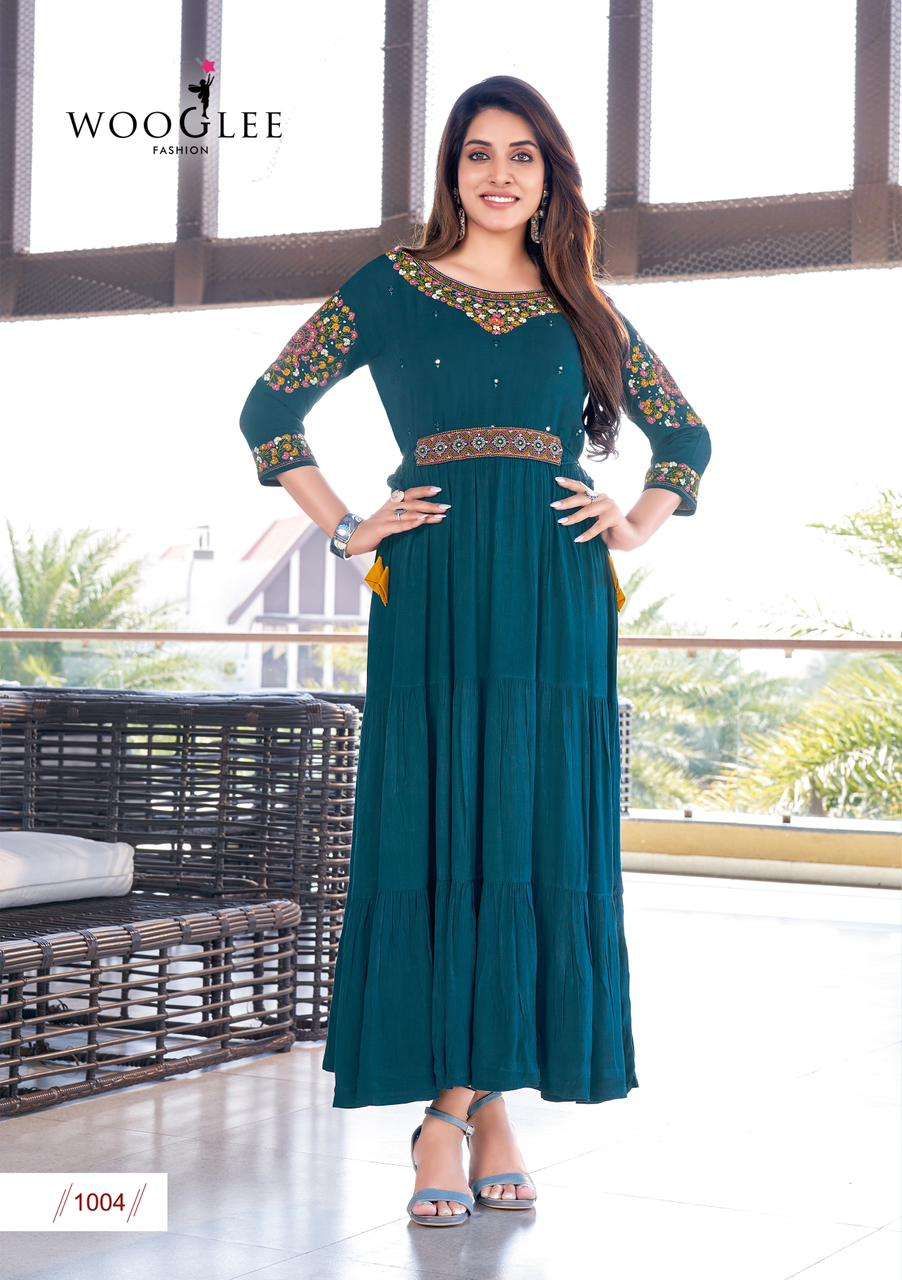WOOGLEE NIRJA Kurti Wholesale catalog