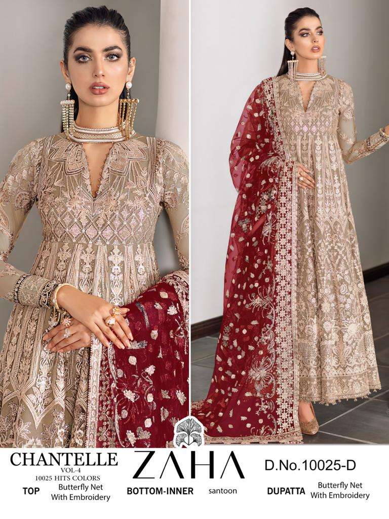 Zaha Chantelle 10025 Hits Colors Pakistani Salwar Kameez Wholesale catalog