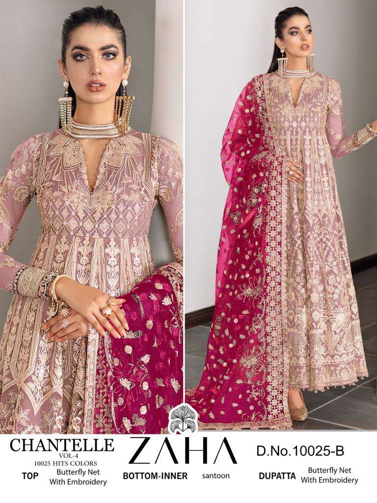 Zaha Chantelle 10025 Hits Colors Pakistani Salwar Kameez Wholesale catalog