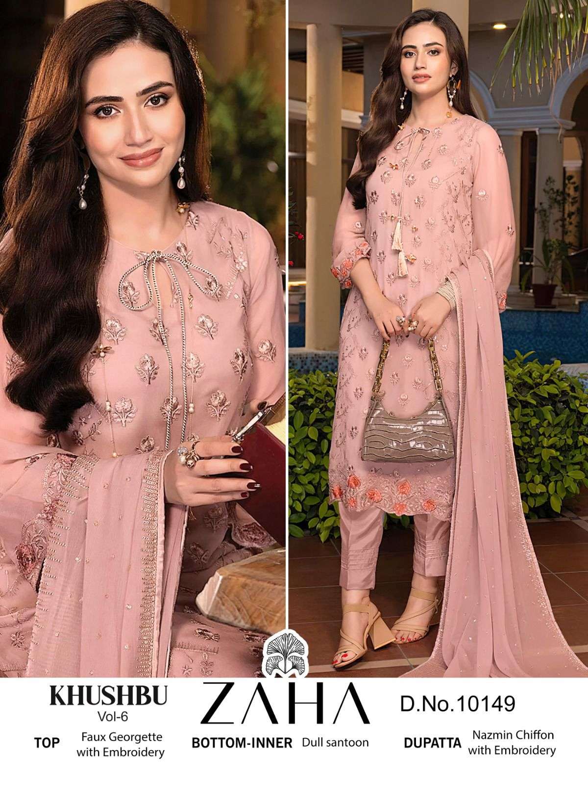 Zaha Khushbu Vol 6 Pakistani Designer Salwar Kameez Wholesale catalog