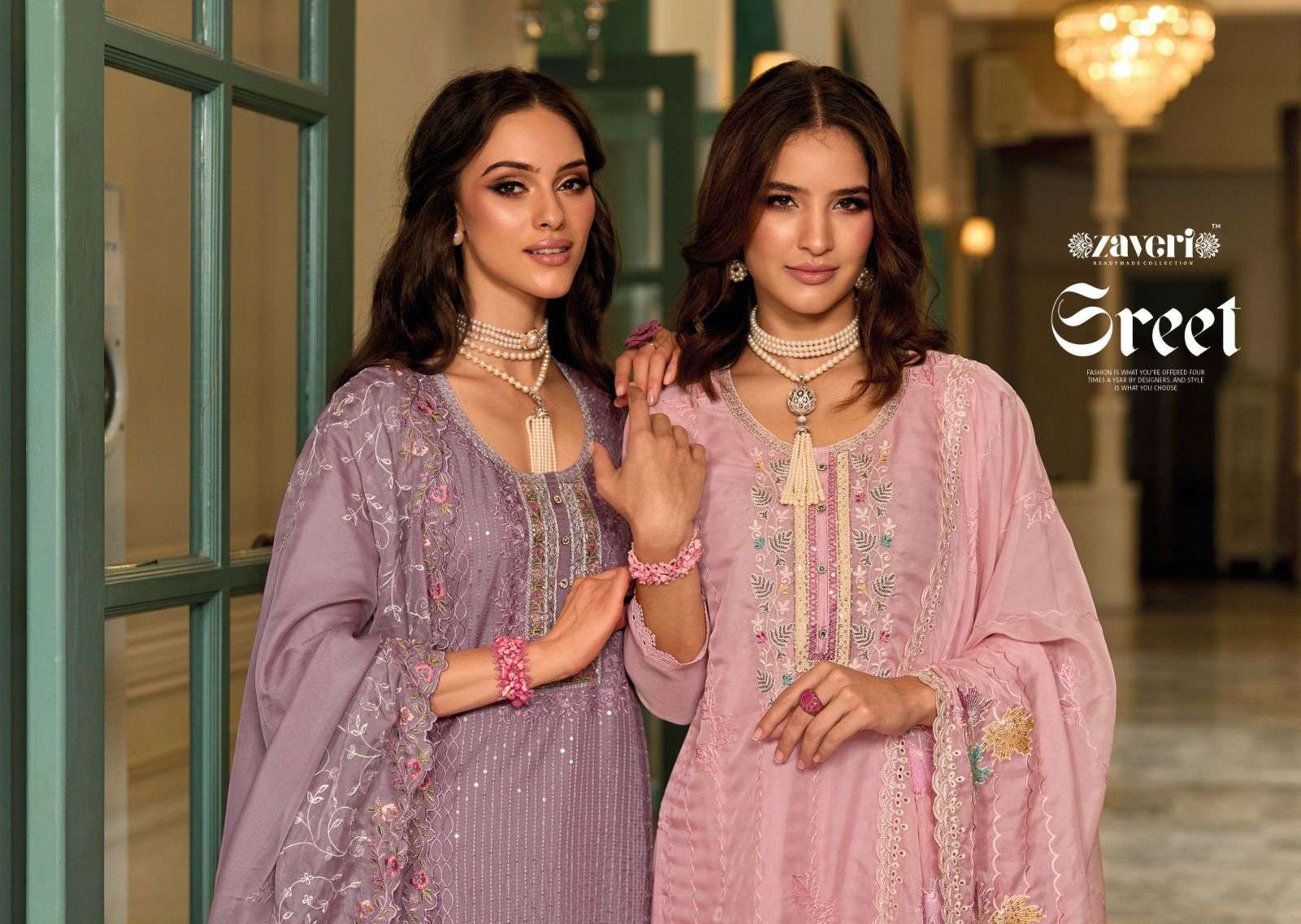Zaveri JIL-MIL vol-2 organza with fancy embroidery Salwar Kameez Wholesale catalog