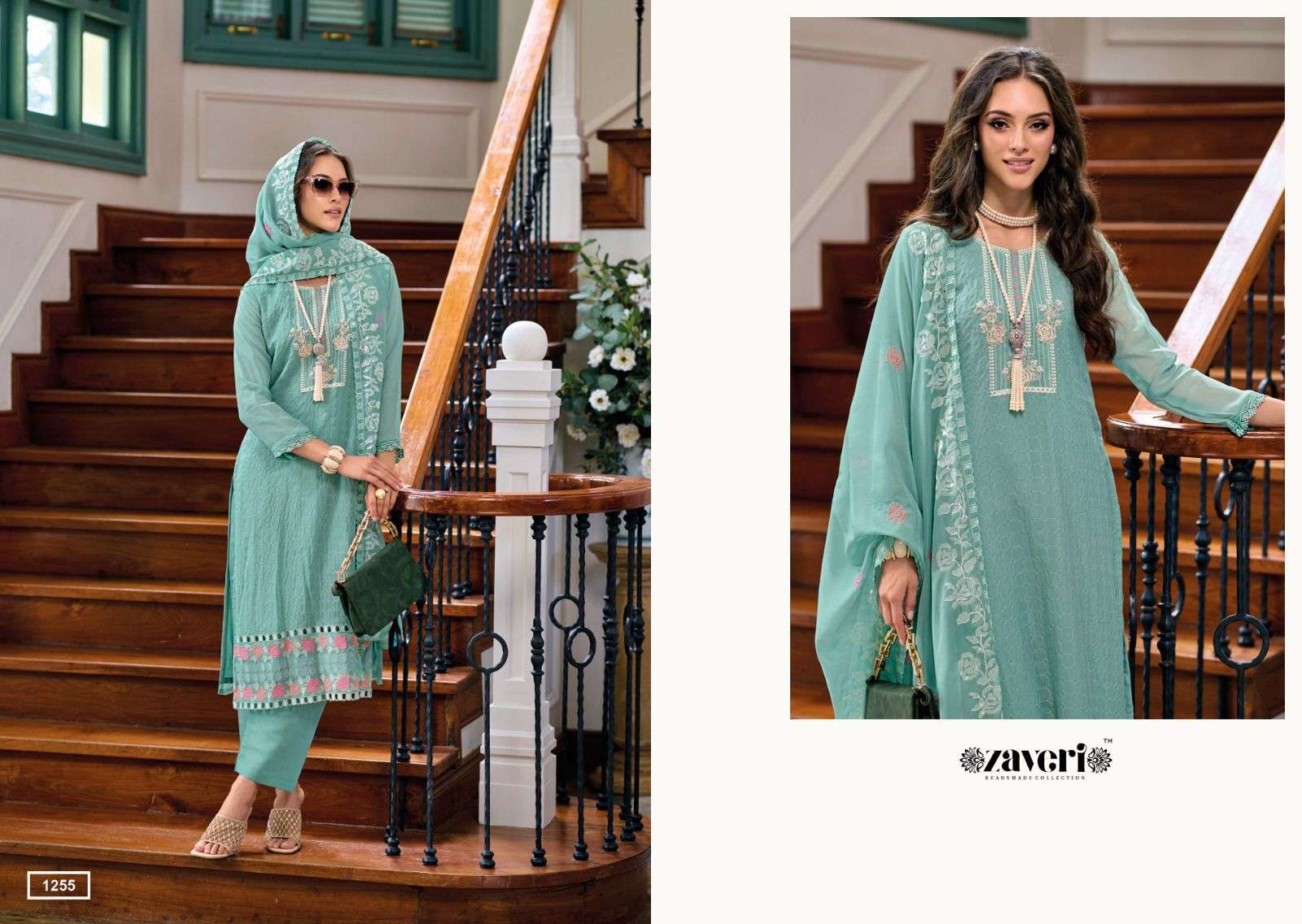 Zaveri Ruaab Soft Organza Designer Ready Made Wholesale catalog