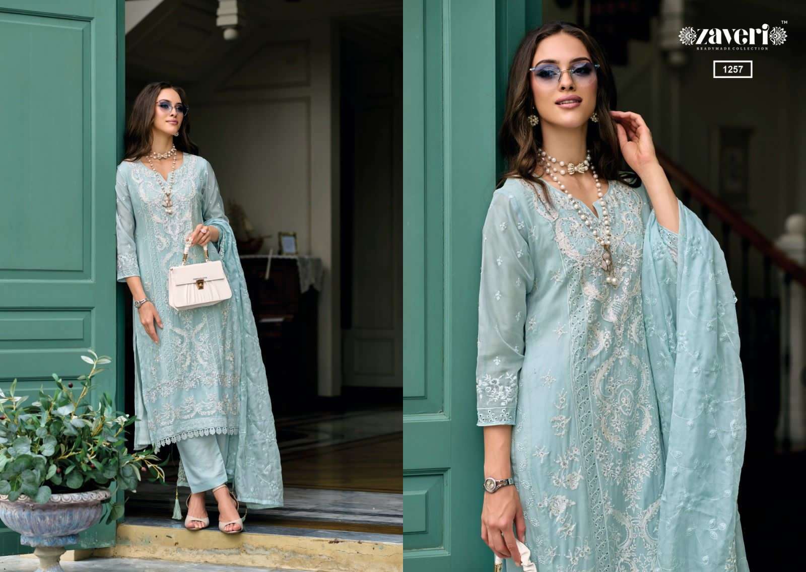 Zaveri Ruaab Soft Organza Designer Ready Made Wholesale catalog