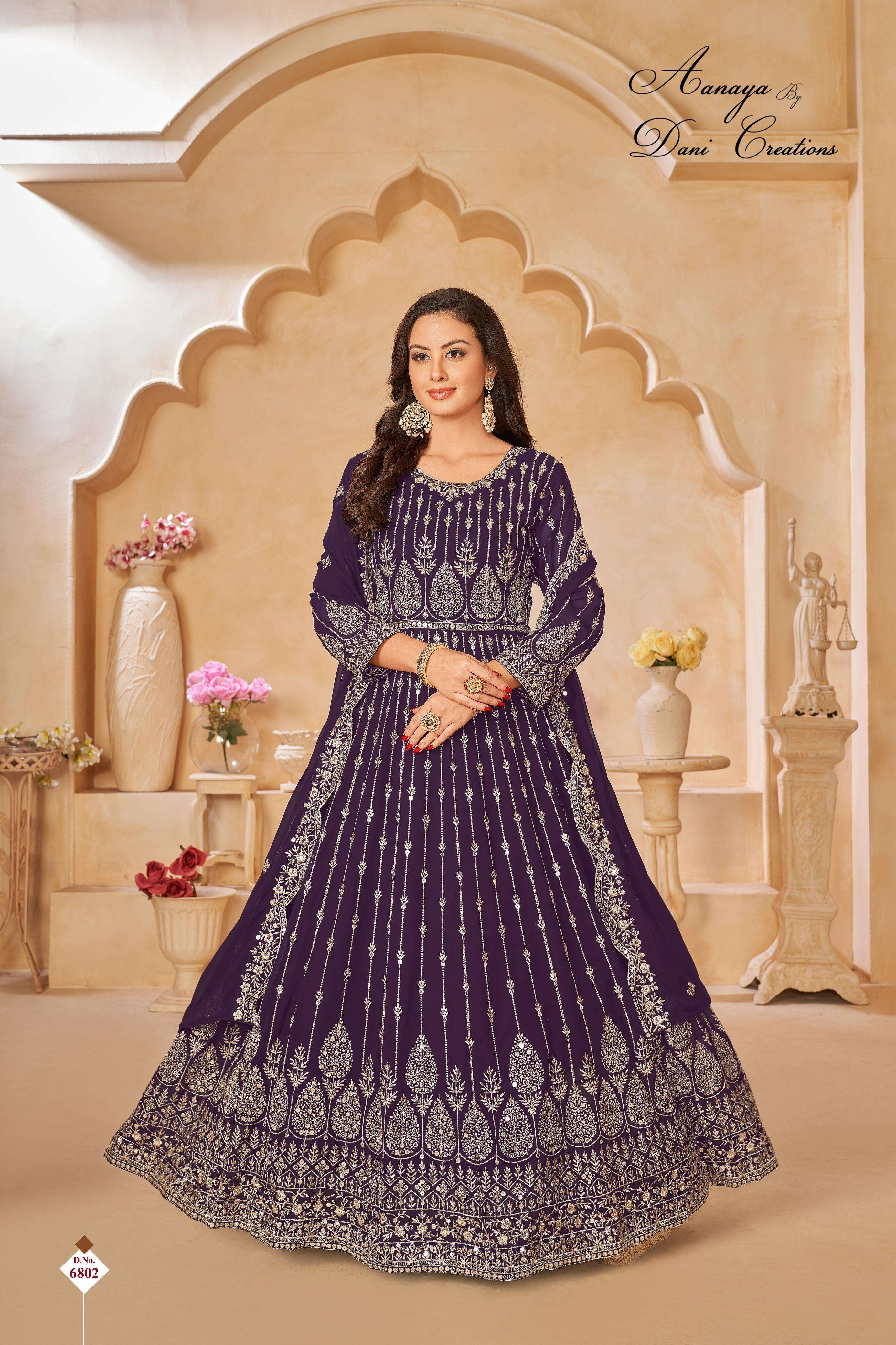 Aanaya 6800 Series Faux Georgette Designer Salwar Kameez Wholesale catalog