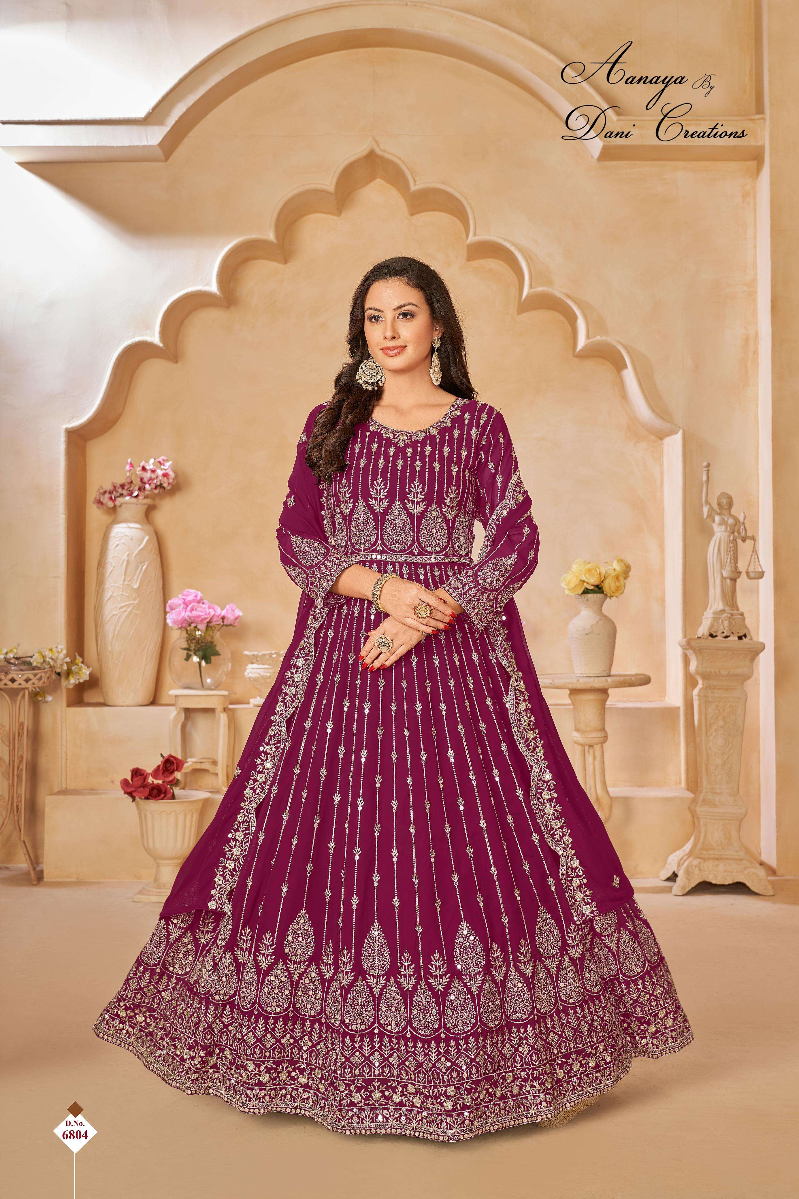 Aanaya 6800 Series Faux Georgette Designer Salwar Kameez Wholesale catalog