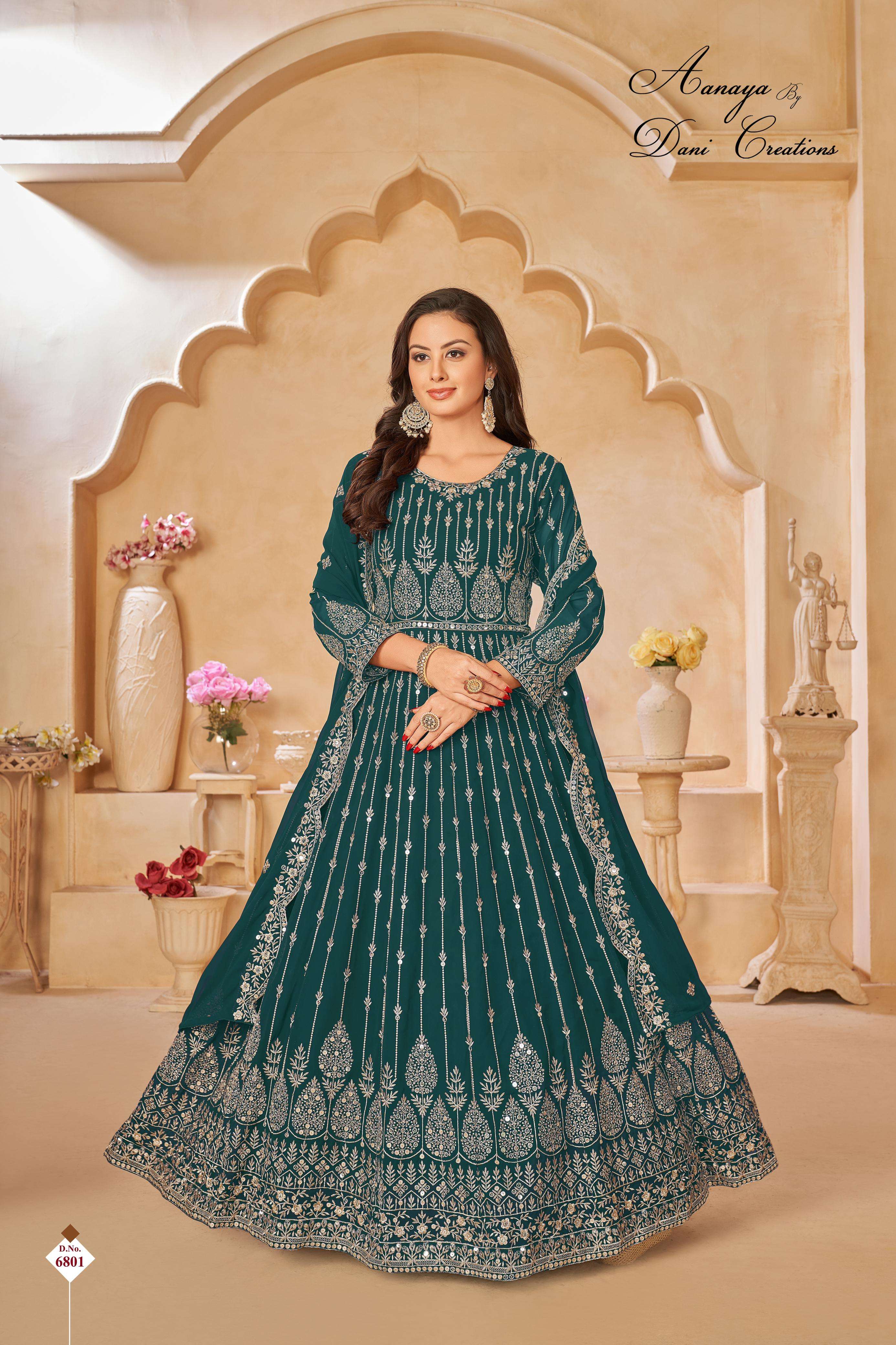 Aanaya 6800 Series Faux Georgette Designer Salwar Kameez Wholesale catalog