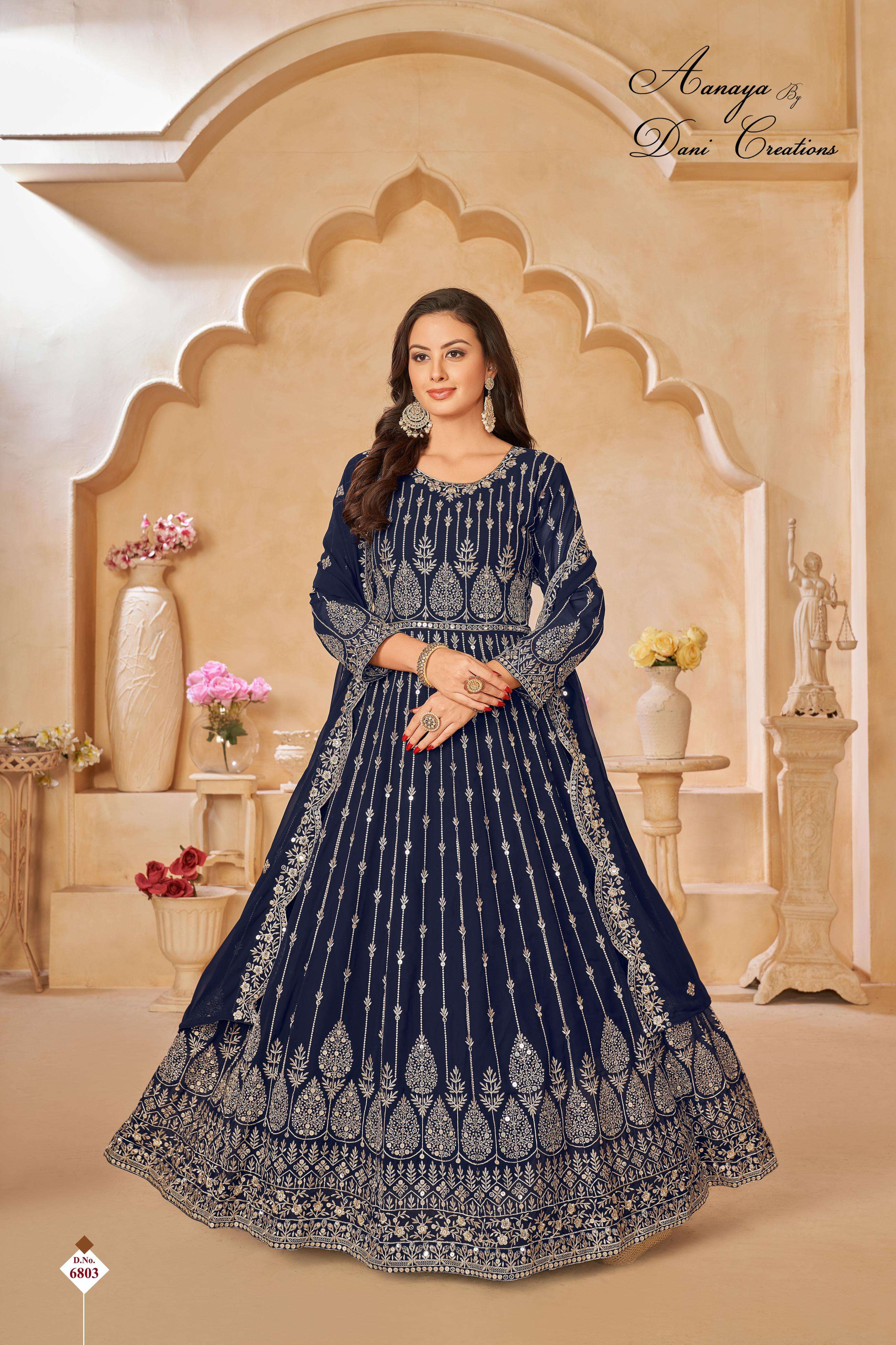 Aanaya 6800 Series Faux Georgette Designer Salwar Kameez Wholesale catalog