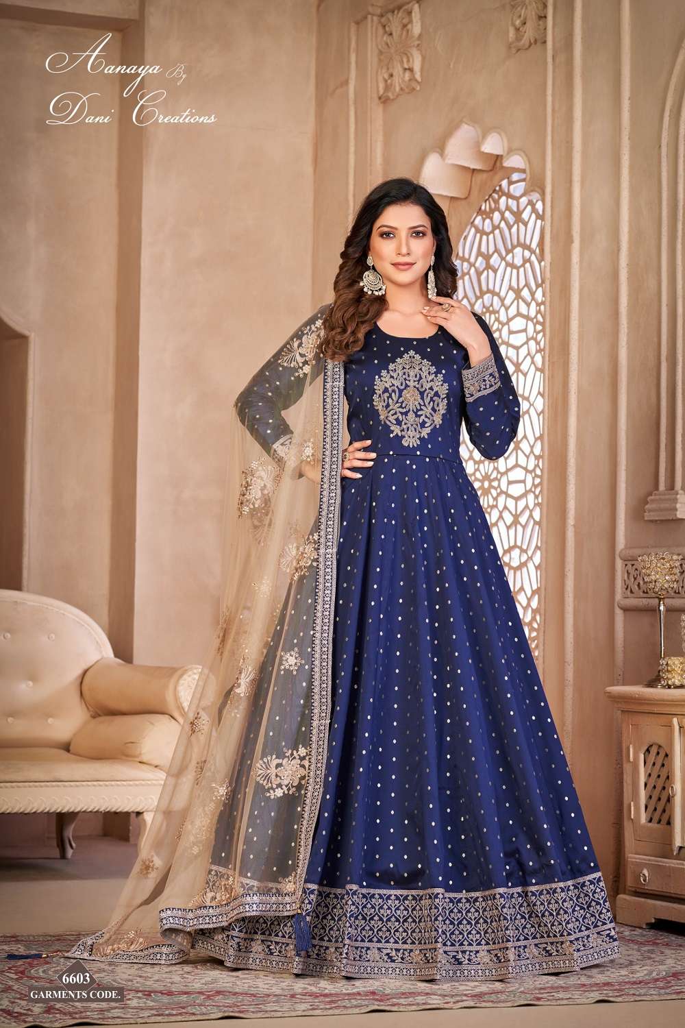 Aanaya Vol 166 Tafeta Butti Designer Salwar Suits Wholesale catalog