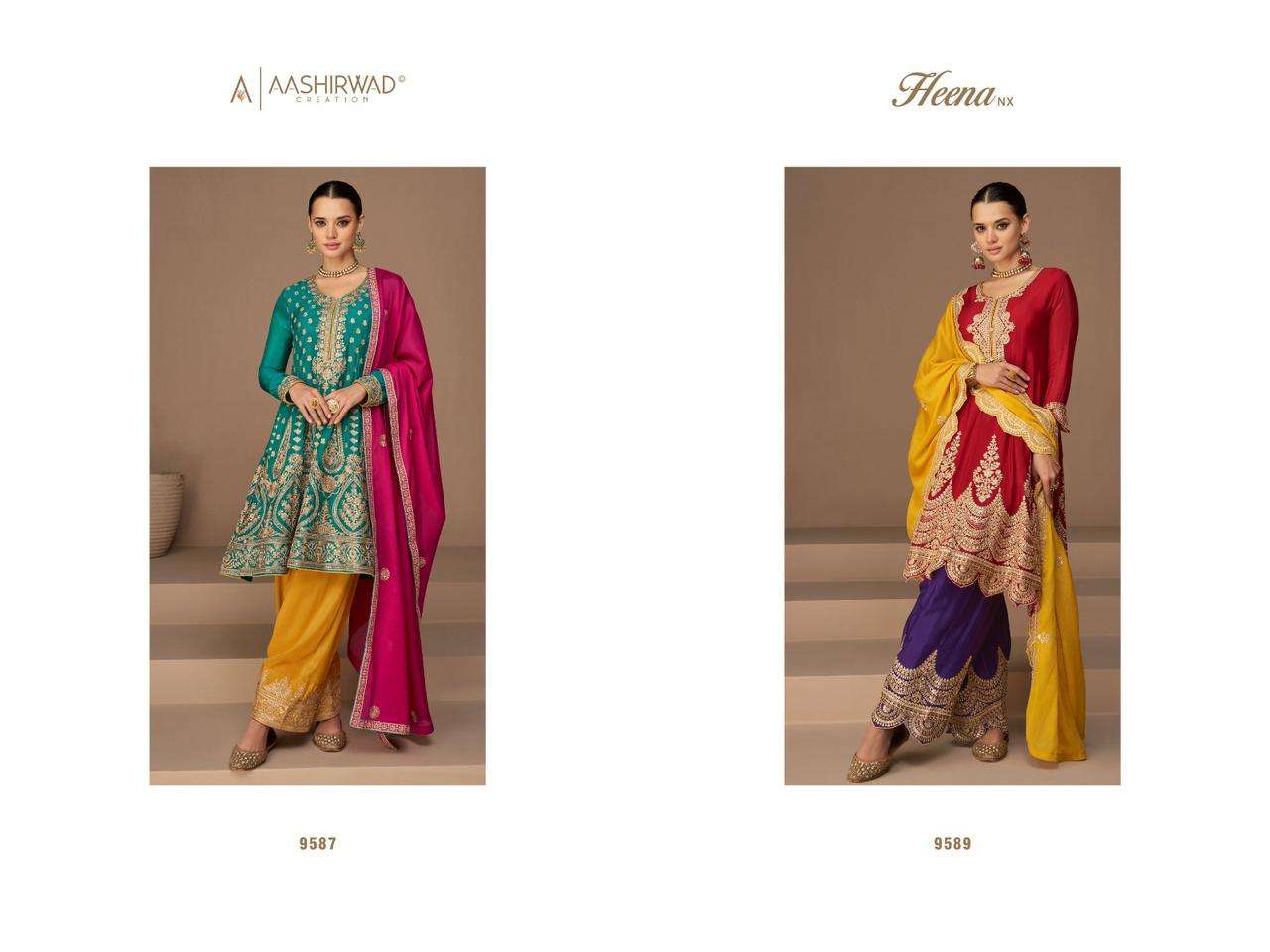 Aashirwad Gulkand Heena Nx Designer Salwar Suits Wholesale catalog