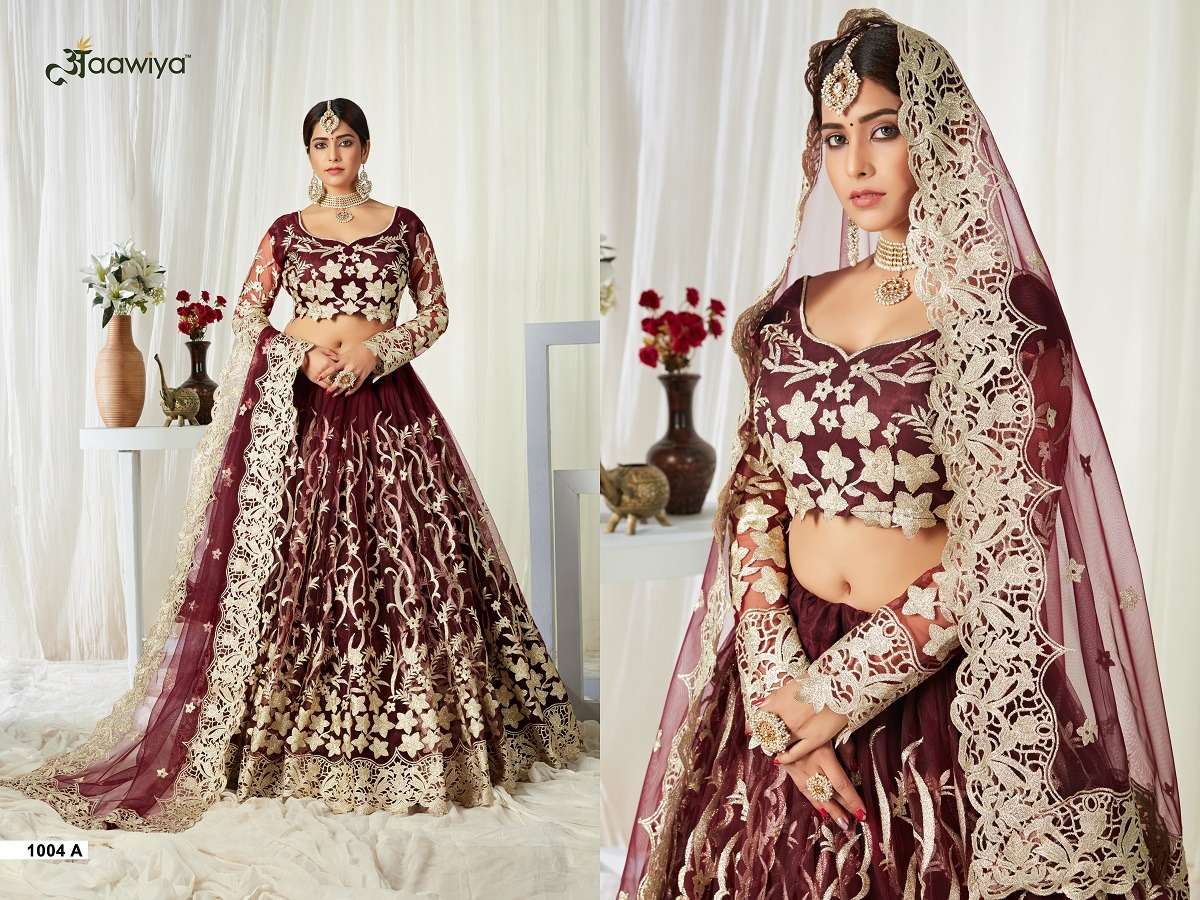 AGNILEKHA 1004 BUTTERFLY NET WITH FULL EMBROIDERY LEHENGA CHOLI Wholesale catalog