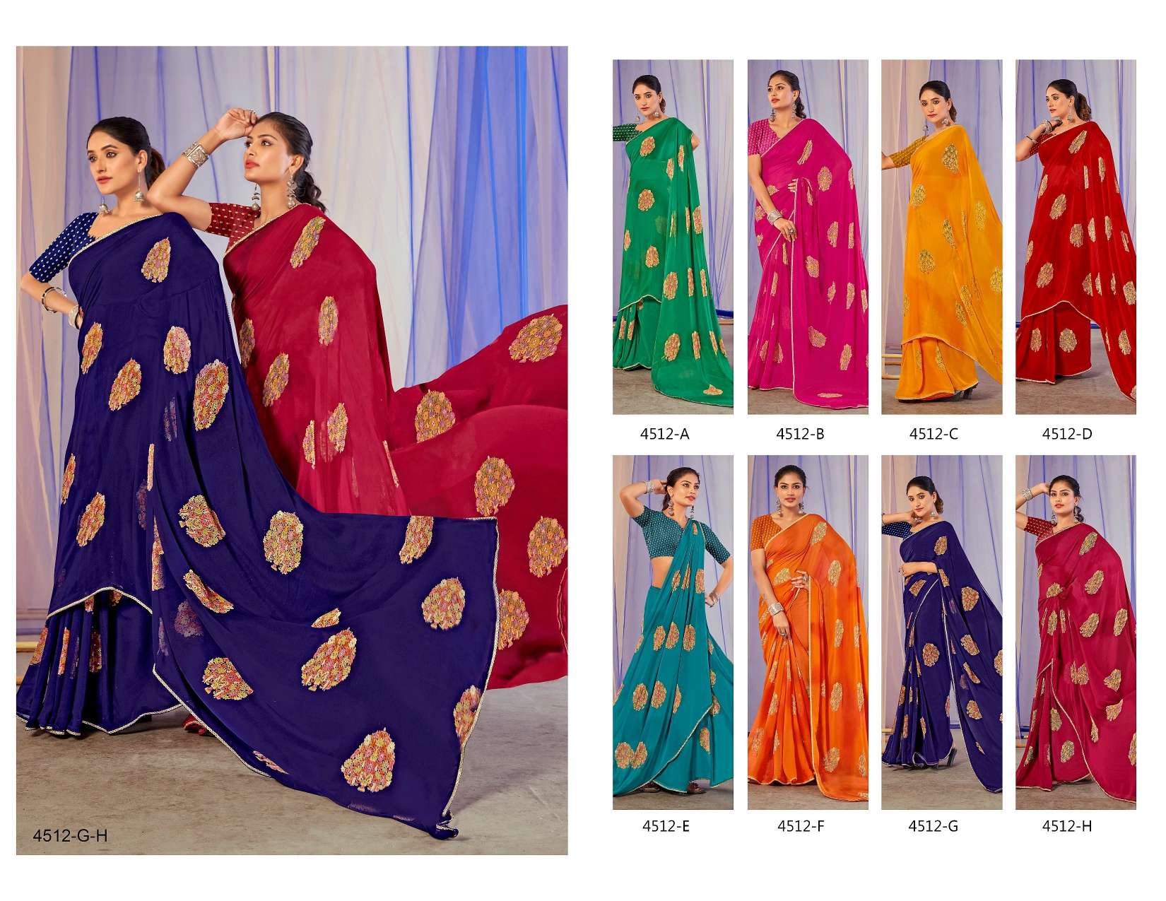 AKANSHA INDER SILK MILLS Saree Wholesale catalog