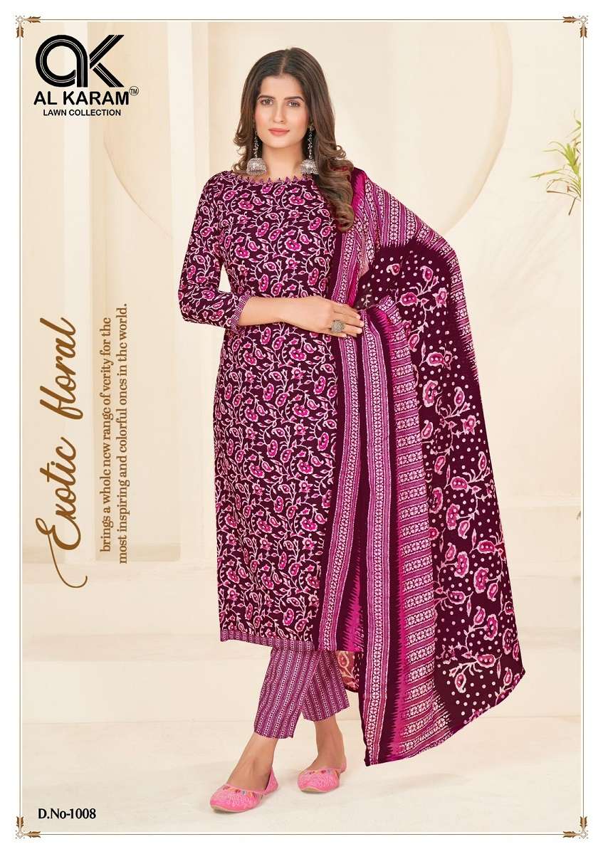 Al Karam Jaipuri Queen – Dress Material -Wholesale Catalog