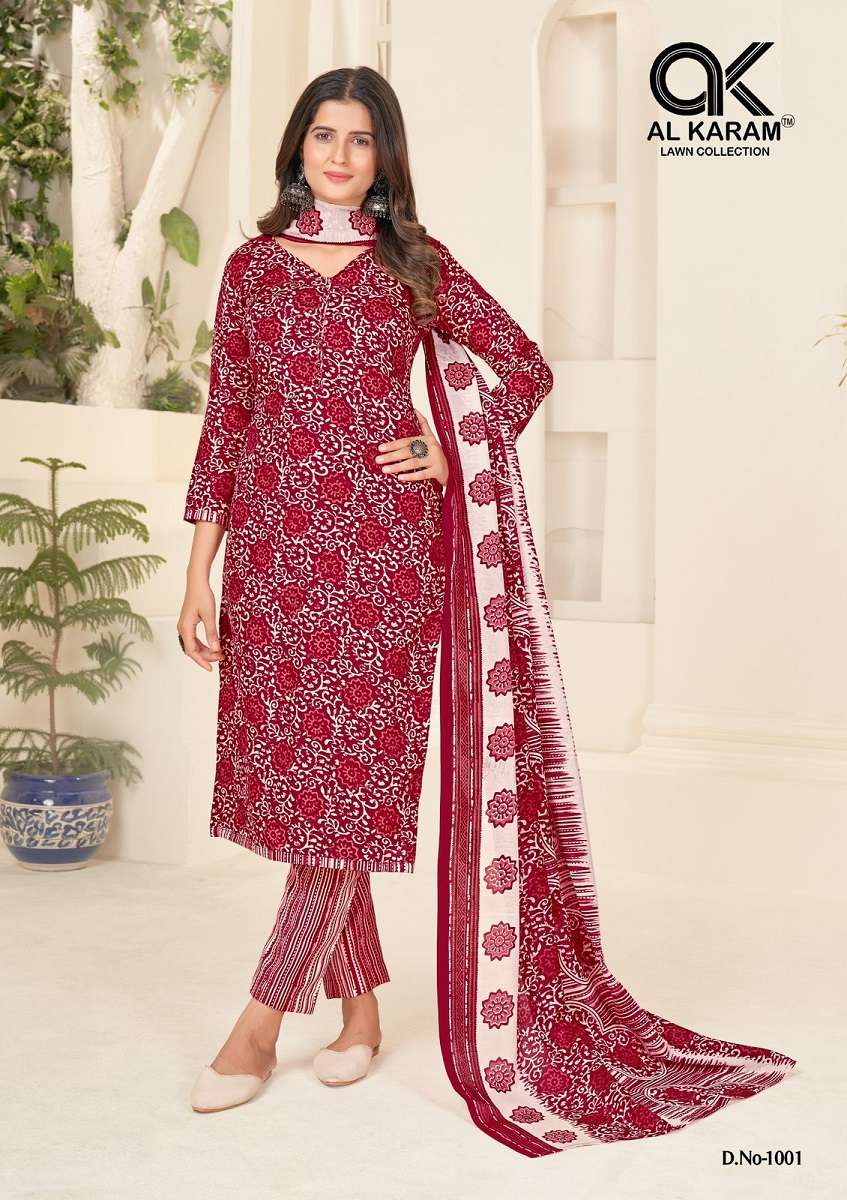 Al Karam Jaipuri Queen – Dress Material -Wholesale Catalog