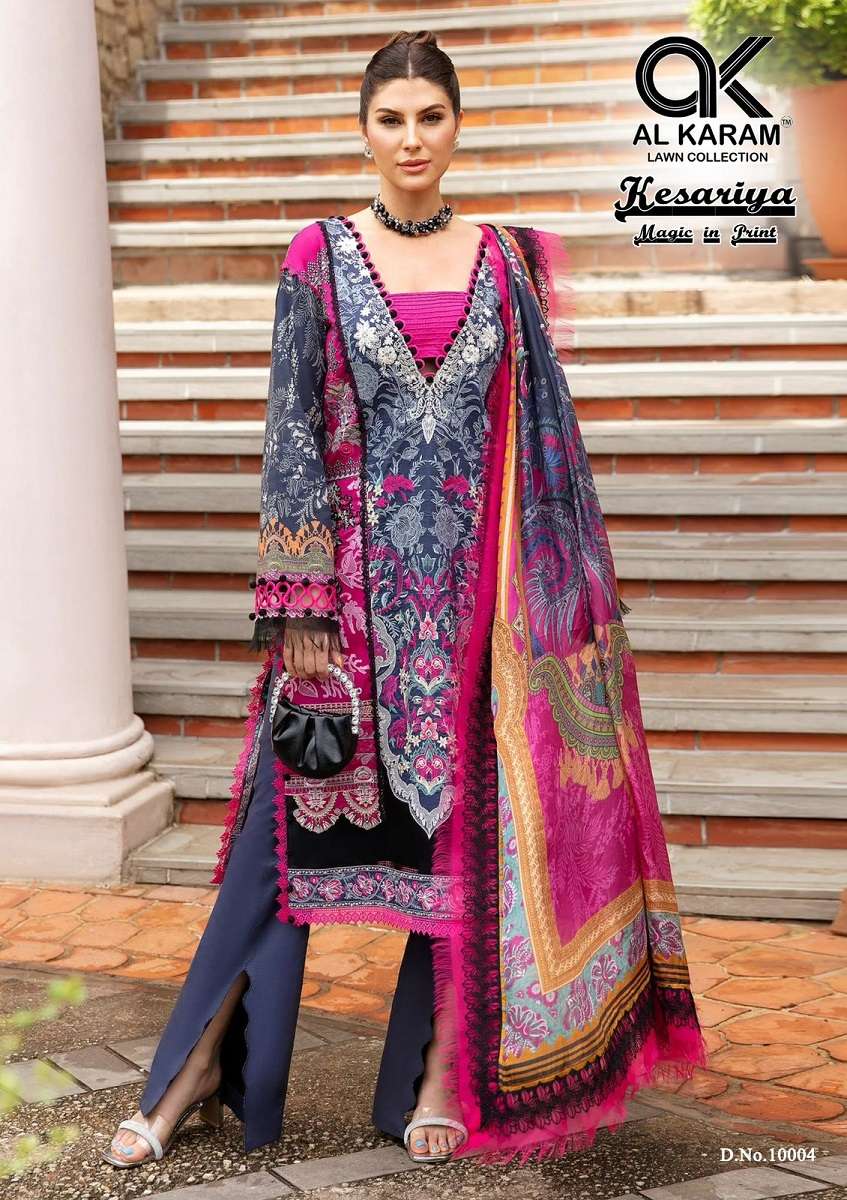 Al Karam Kesariya Vol-10 -Dress Material -Wholesale Catalog