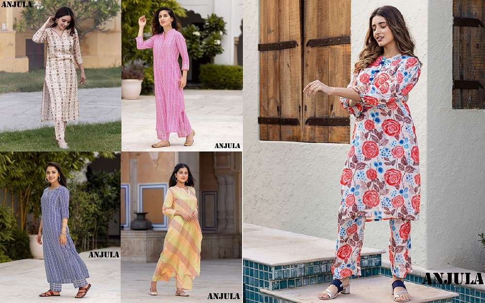 Anjula Vol 4 Casual Wear Kurti With Pant Wholesale catalog